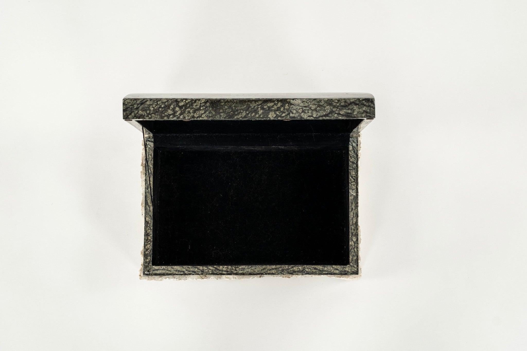 Tessellated Black Stone Box For Sale 5