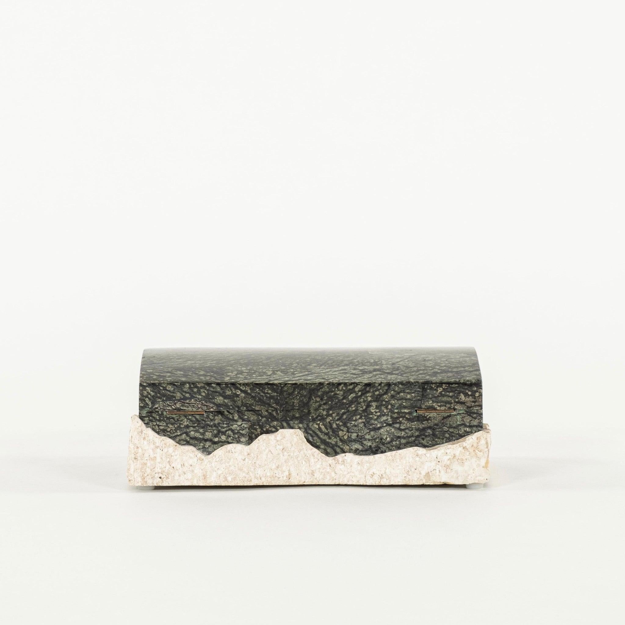 Tessellated Black Stone Box For Sale 1