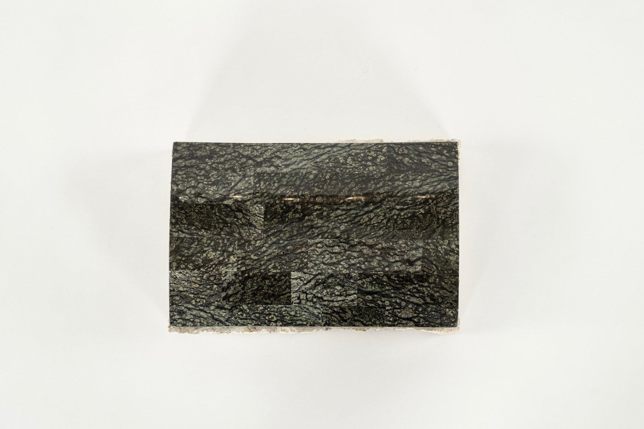 Tessellated Black Stone Box For Sale 4
