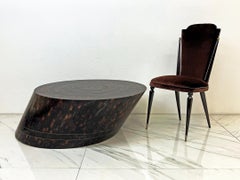 Tessellated Bone and Brass Inlay Coffee Table, Maitland Smith, 1980's