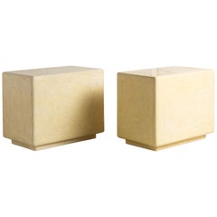 Tessellated Bone Side Tables by Enrique Garcel, Pair