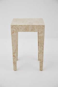 Tessellated Cantor Stone Cube Side Table, 1990s