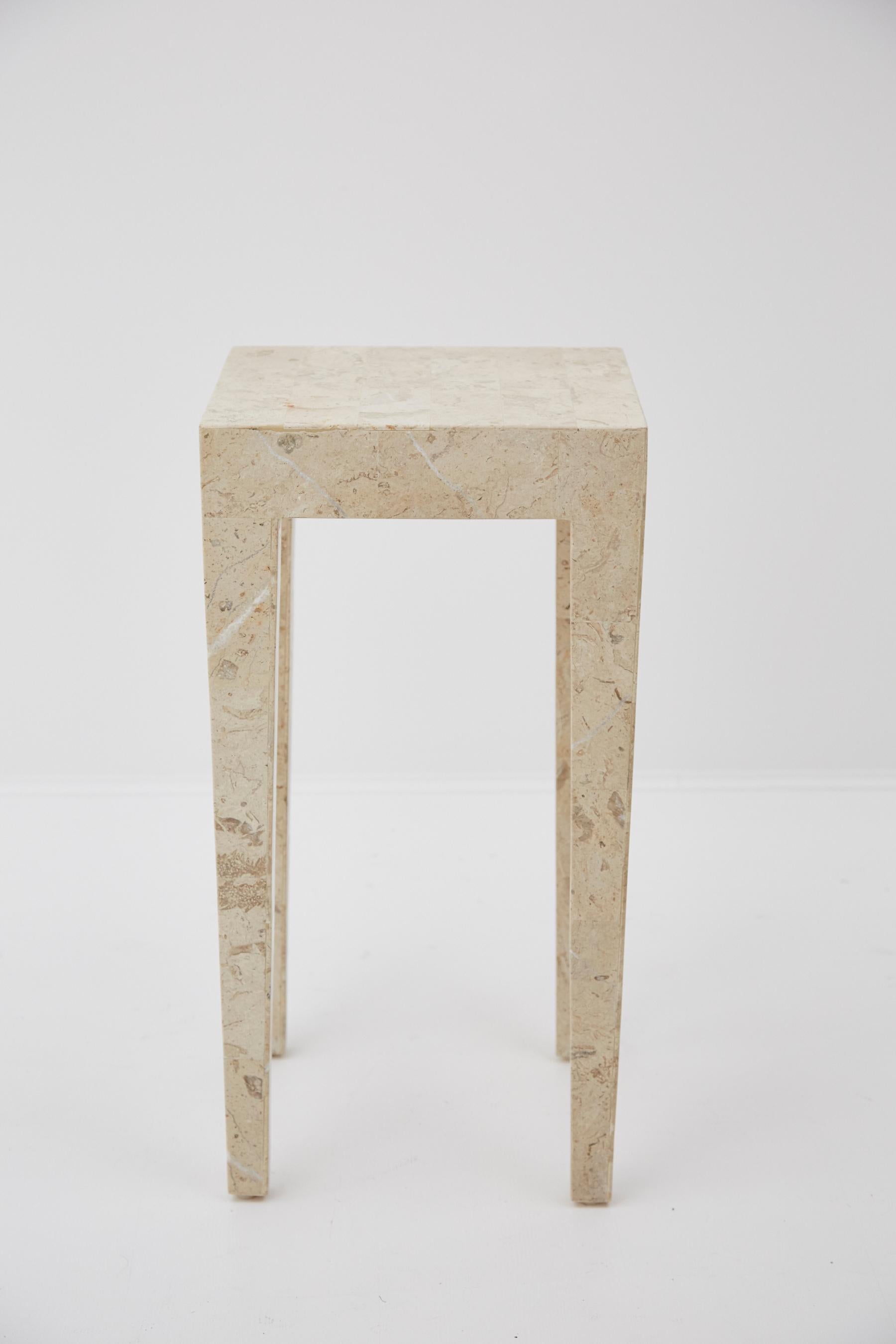 stone cube table