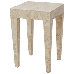 Tessellated Cantor Stone Cube Side Table, 1990s