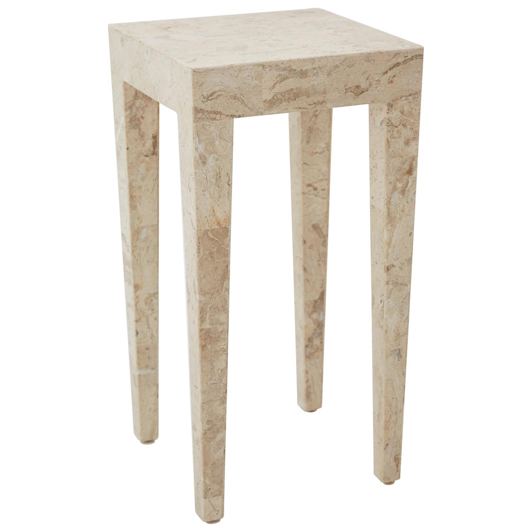 Tessellated Cantor Stone Cube Side Table, 1990s