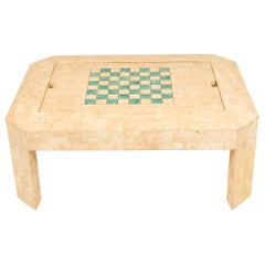 Table basse et table de jeu tessellée