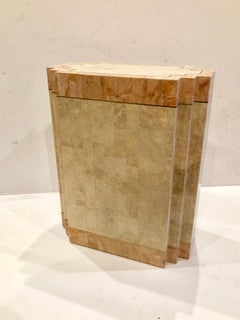 Tessellated Fossil Stone Pedestal Dinning Table Base by Maitland Smith