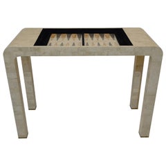 Tessellated Fossilized Marble Game Table by Maitland Smith