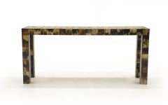 Tessellated Horn Console / Sofa Table by William Piedrahita for Thomas Britt