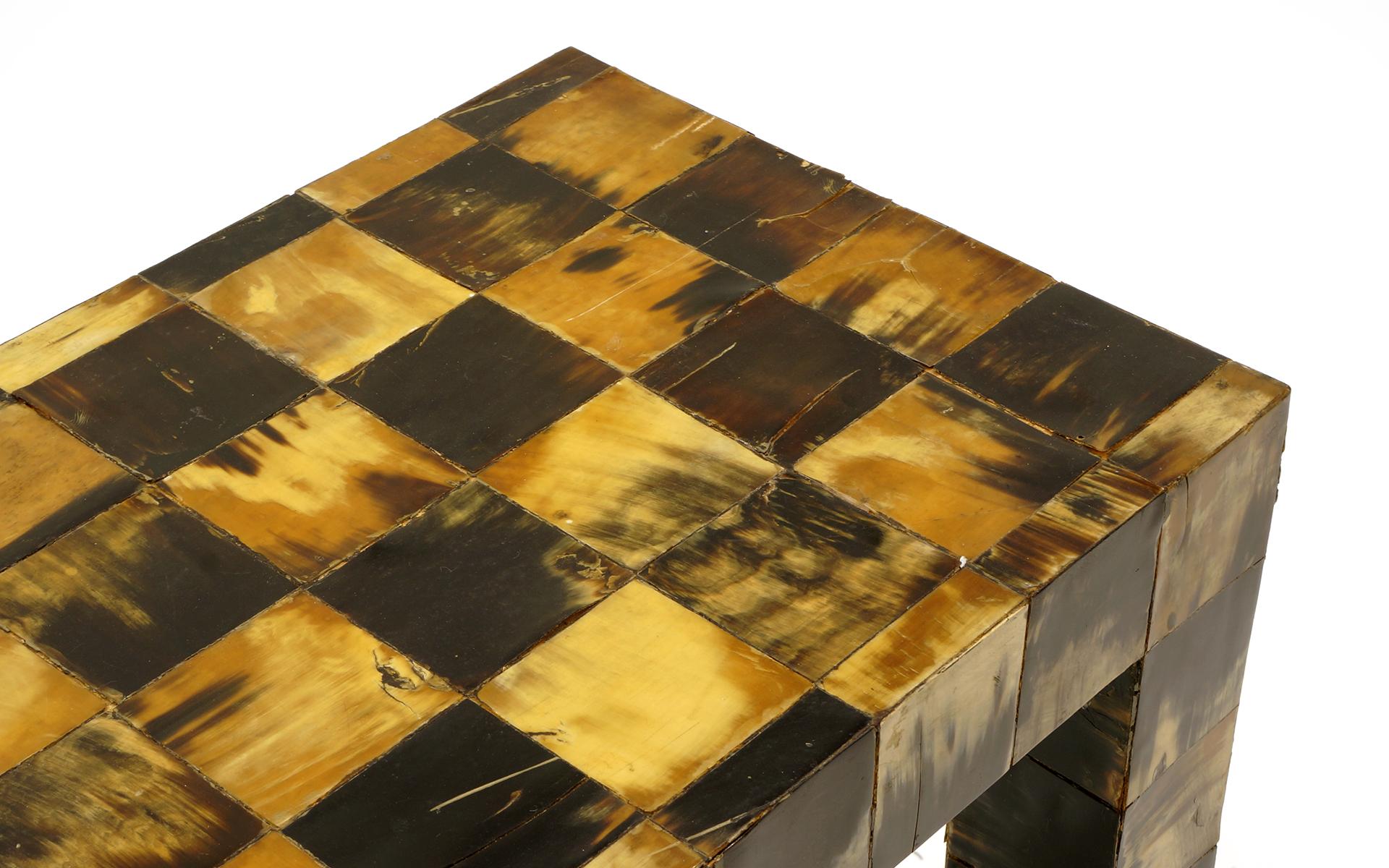 Colombian Tessellated Horn Console / Sofa Table by William Piedrahita for Thomas Britt