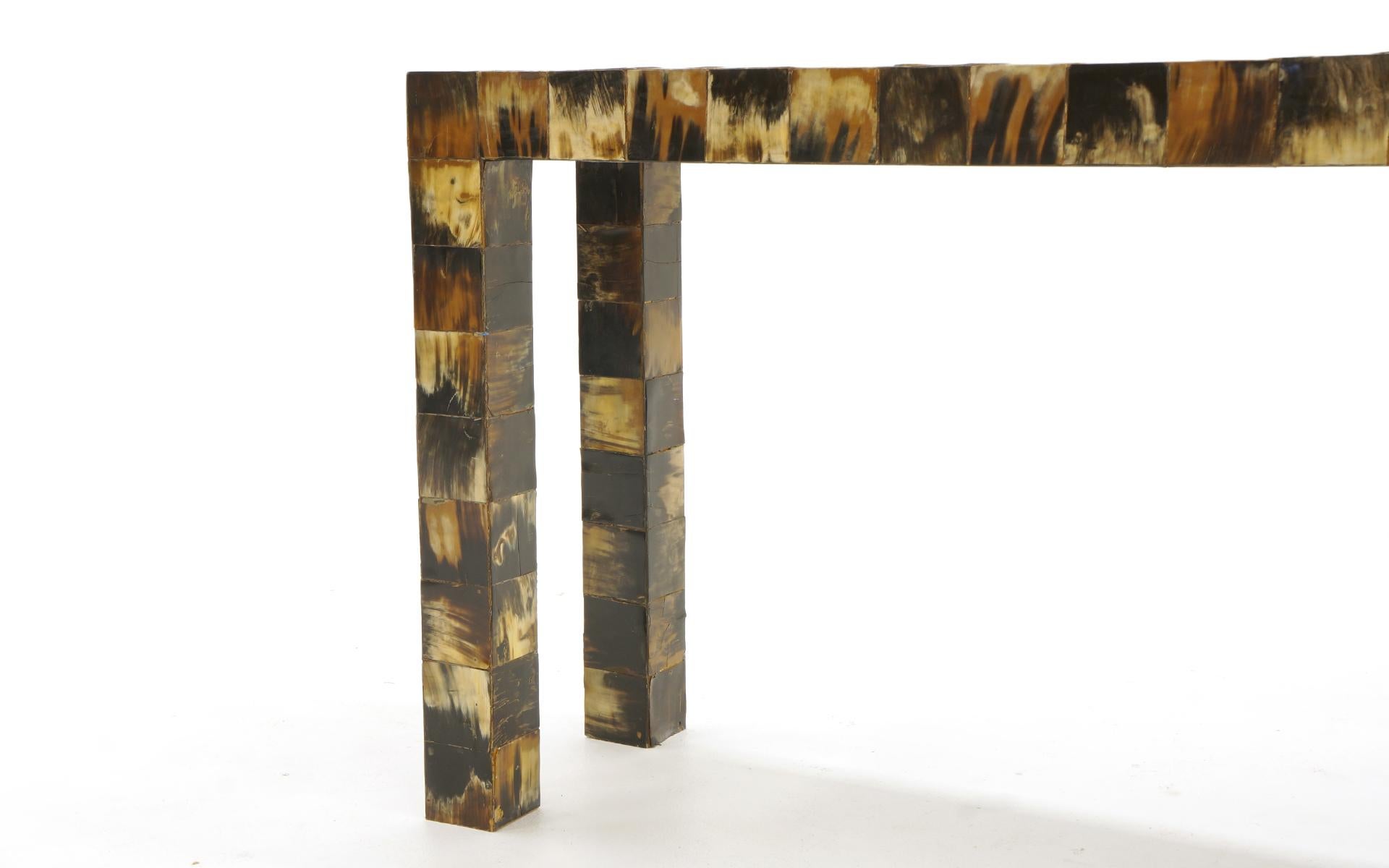 Tessellated Horn Console / Sofa Table by William Piedrahita for Thomas Britt 2