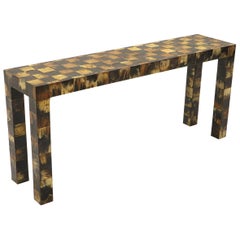 Tessellated Horn Console / Sofa Table by William Piedrahita for Thomas Britt