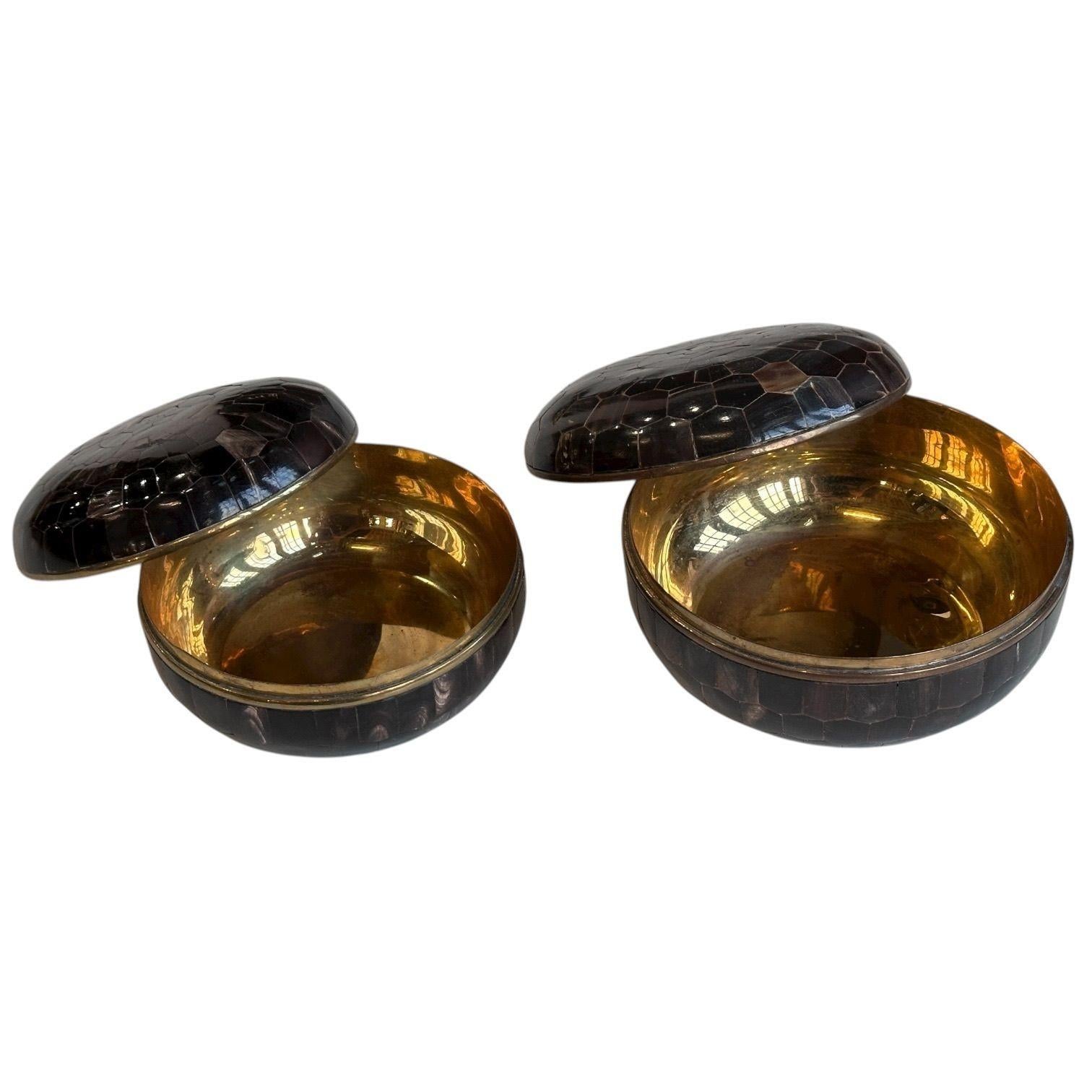 Commodes en corne tessellée par Enrique Garcel, Colombie Bon état - En vente à Chicago, IL