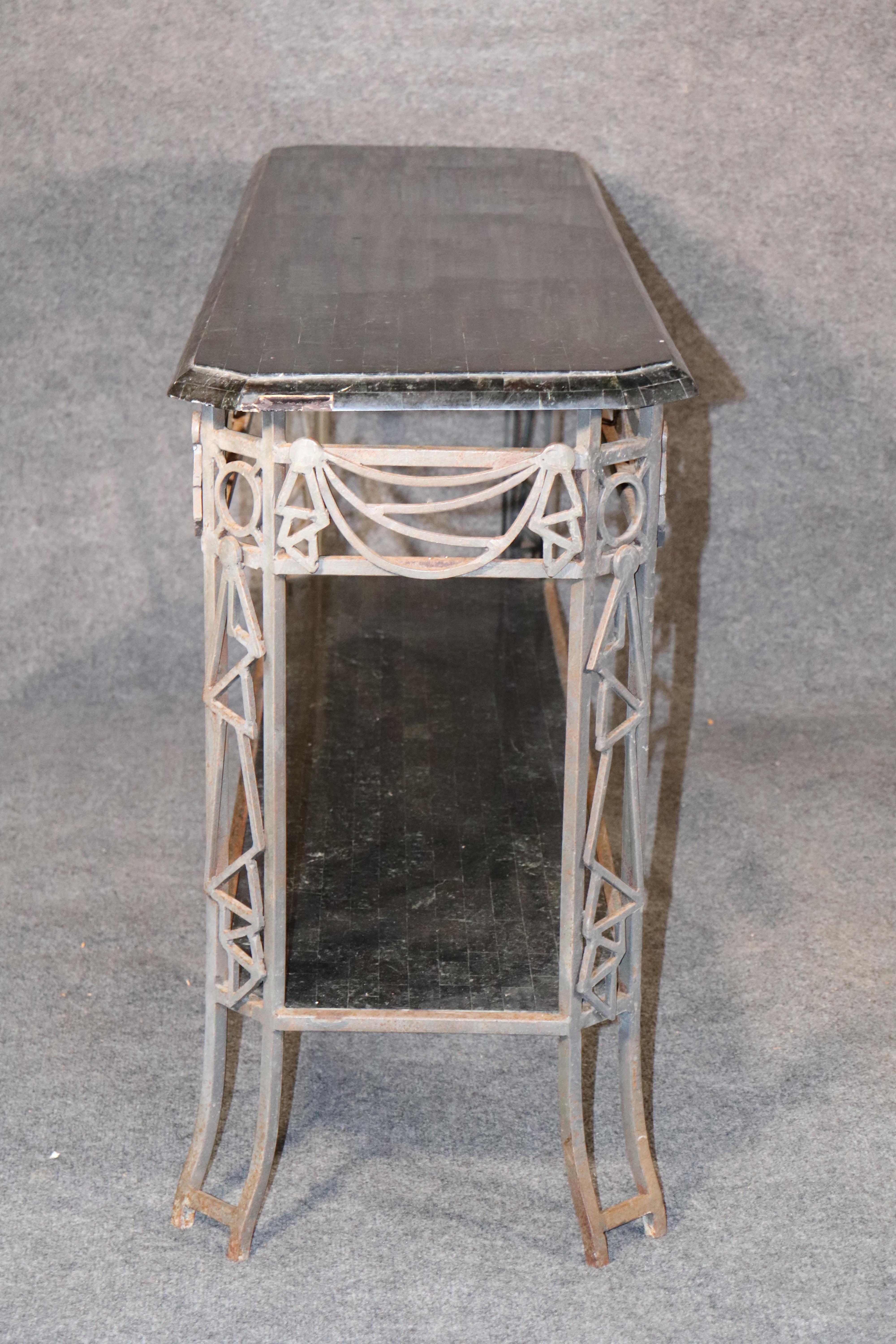 Tessellated Iron Console For Sale 3