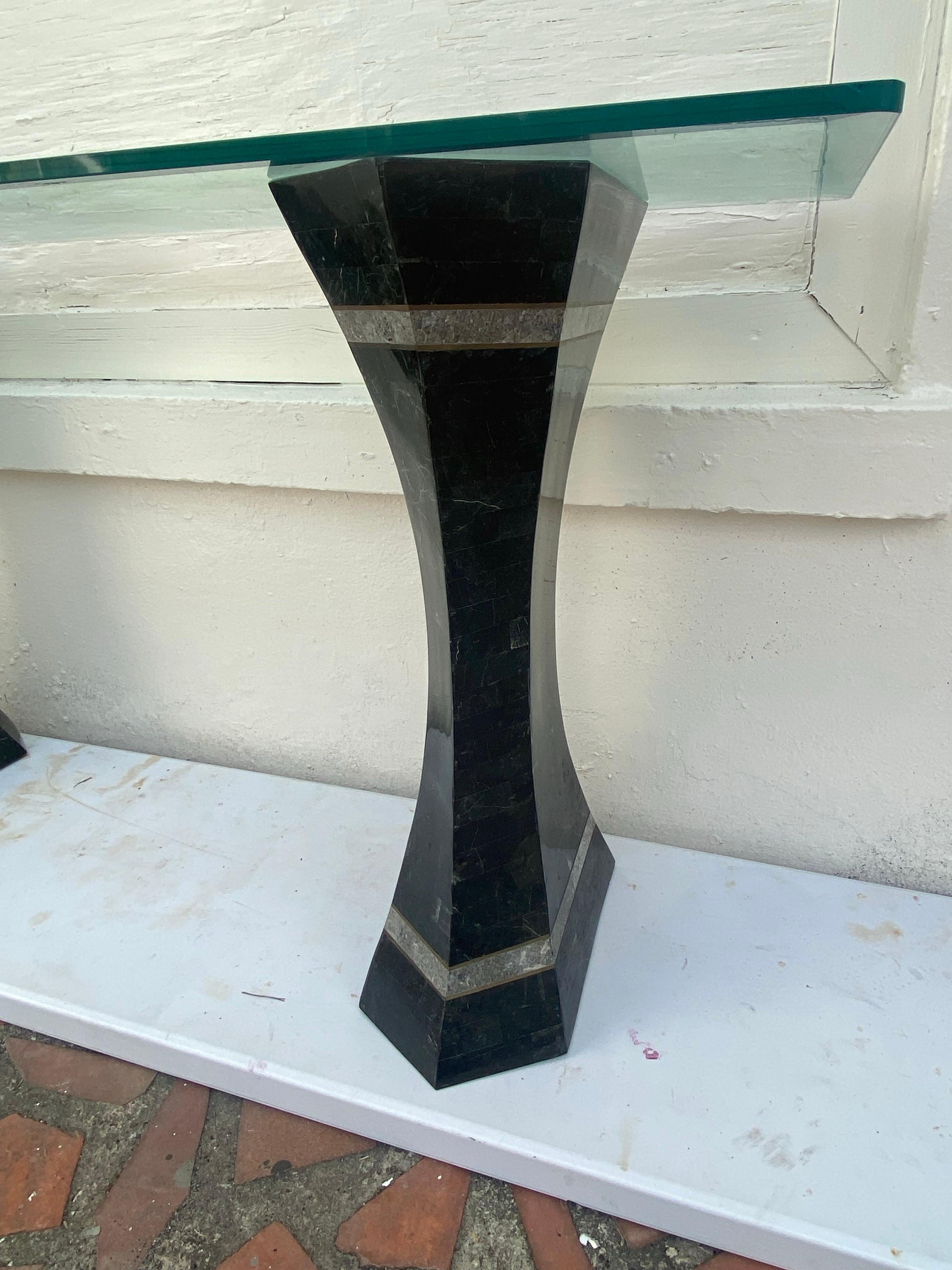 Philippine Tessellated Marble Console or Entry Table Norkis Furniture Philipphines For Sale