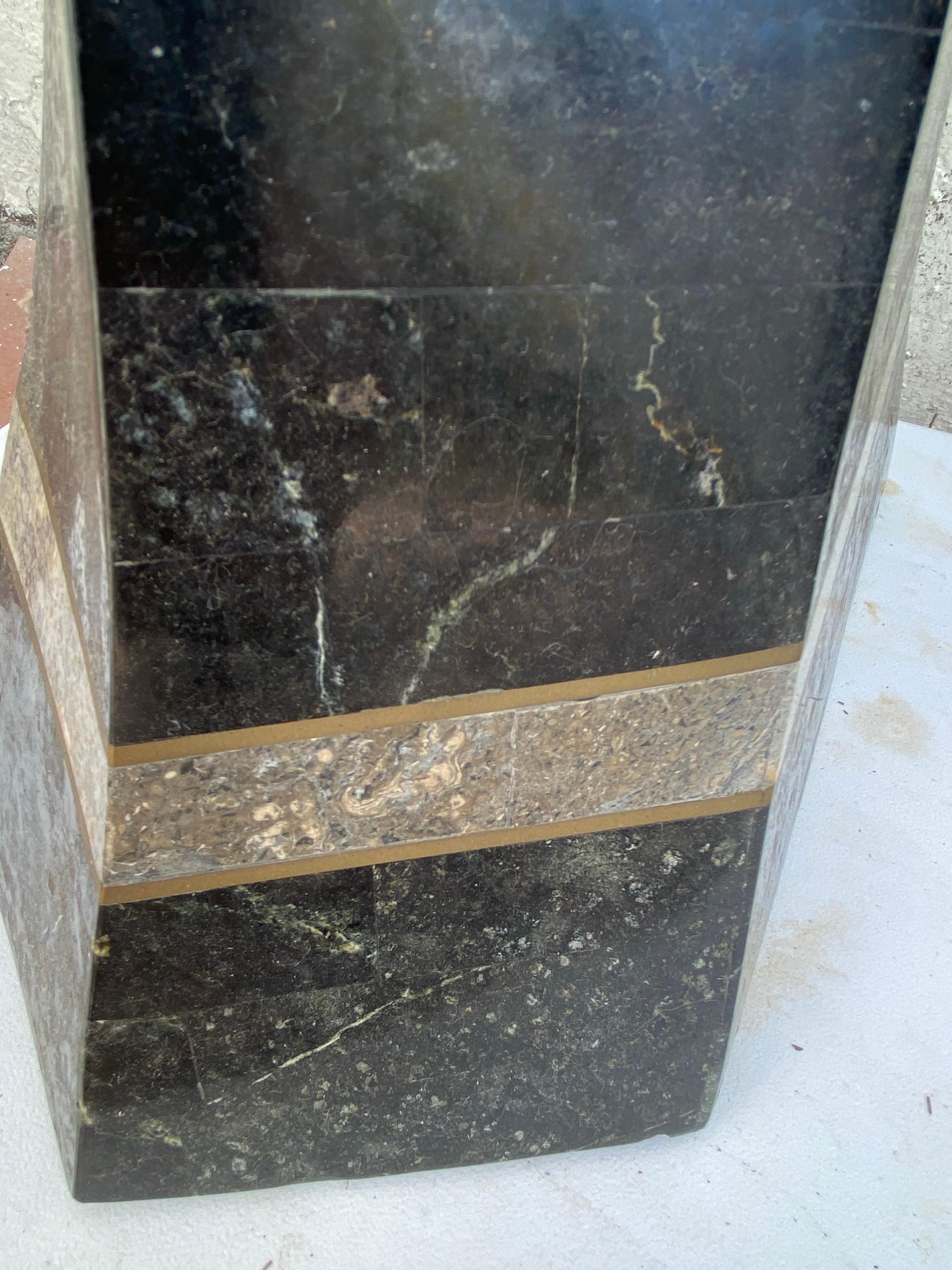 20th Century Tessellated Marble Console or Entry Table Norkis Furniture Philipphines For Sale