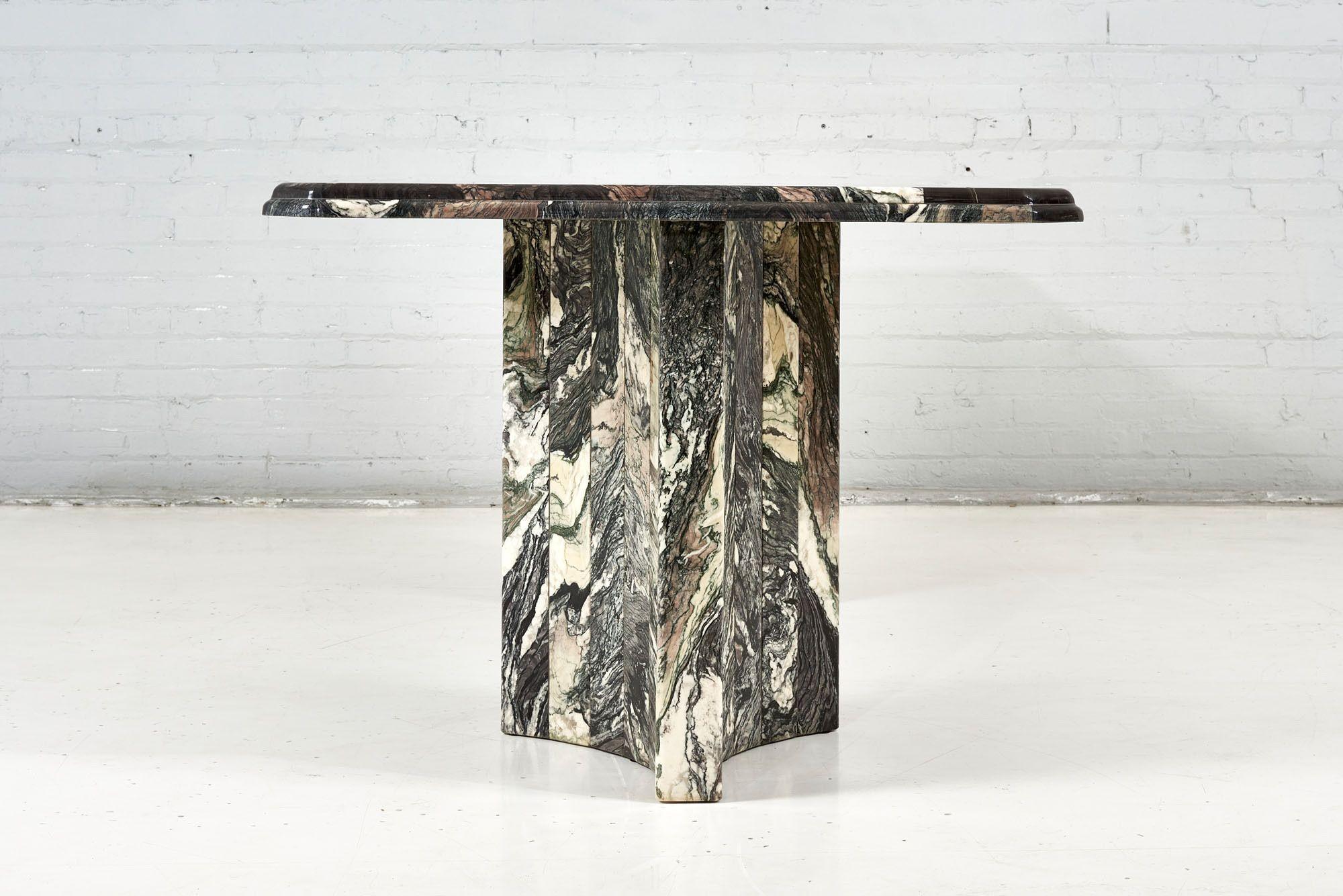 Tessellated Marble Dining Table, Italy, 1970 1