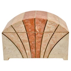 Dome Top Box aus Marmor mit Mosaik