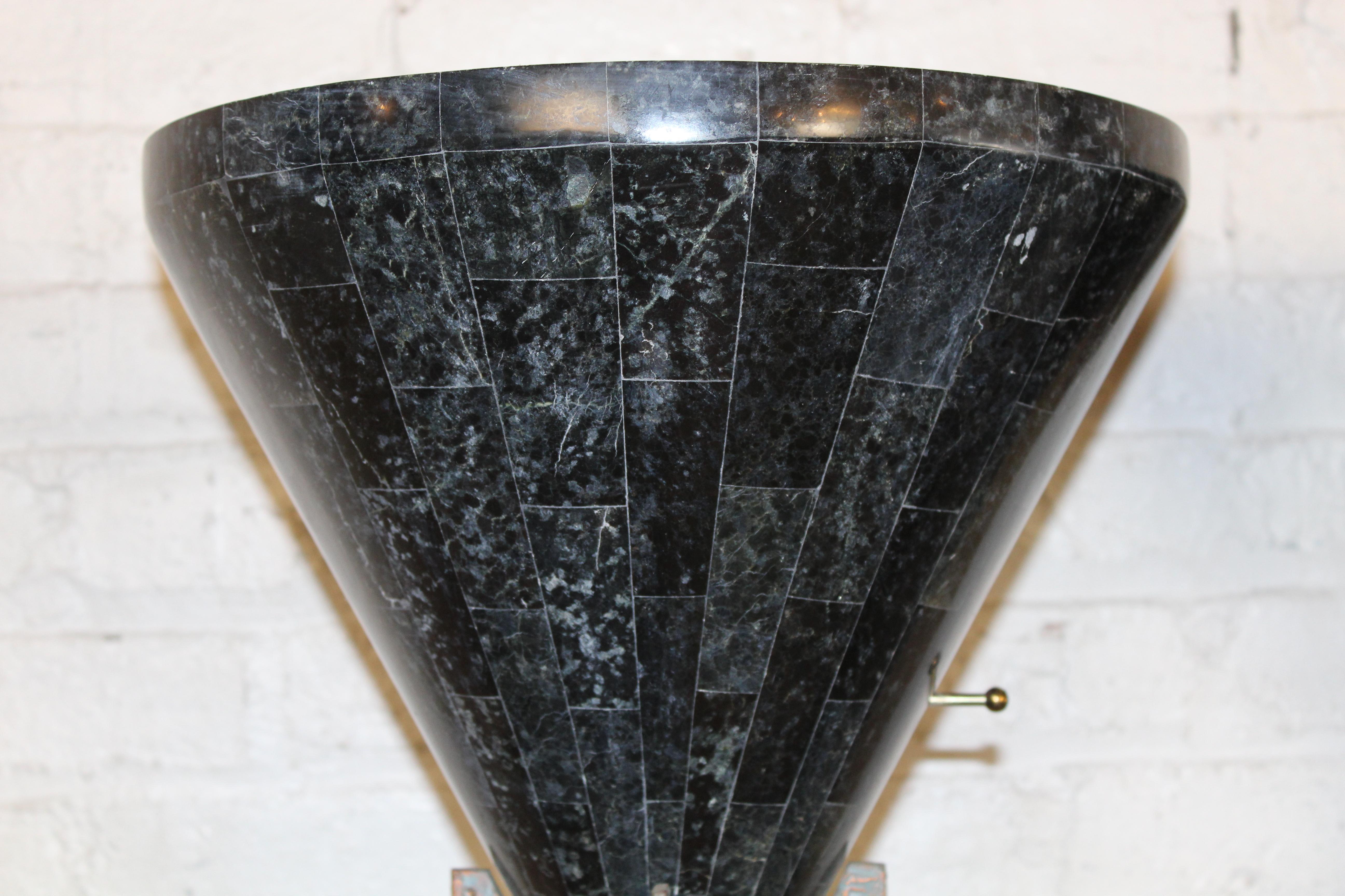 Lámparas Torchiere de Mármol Teselado Metal en venta