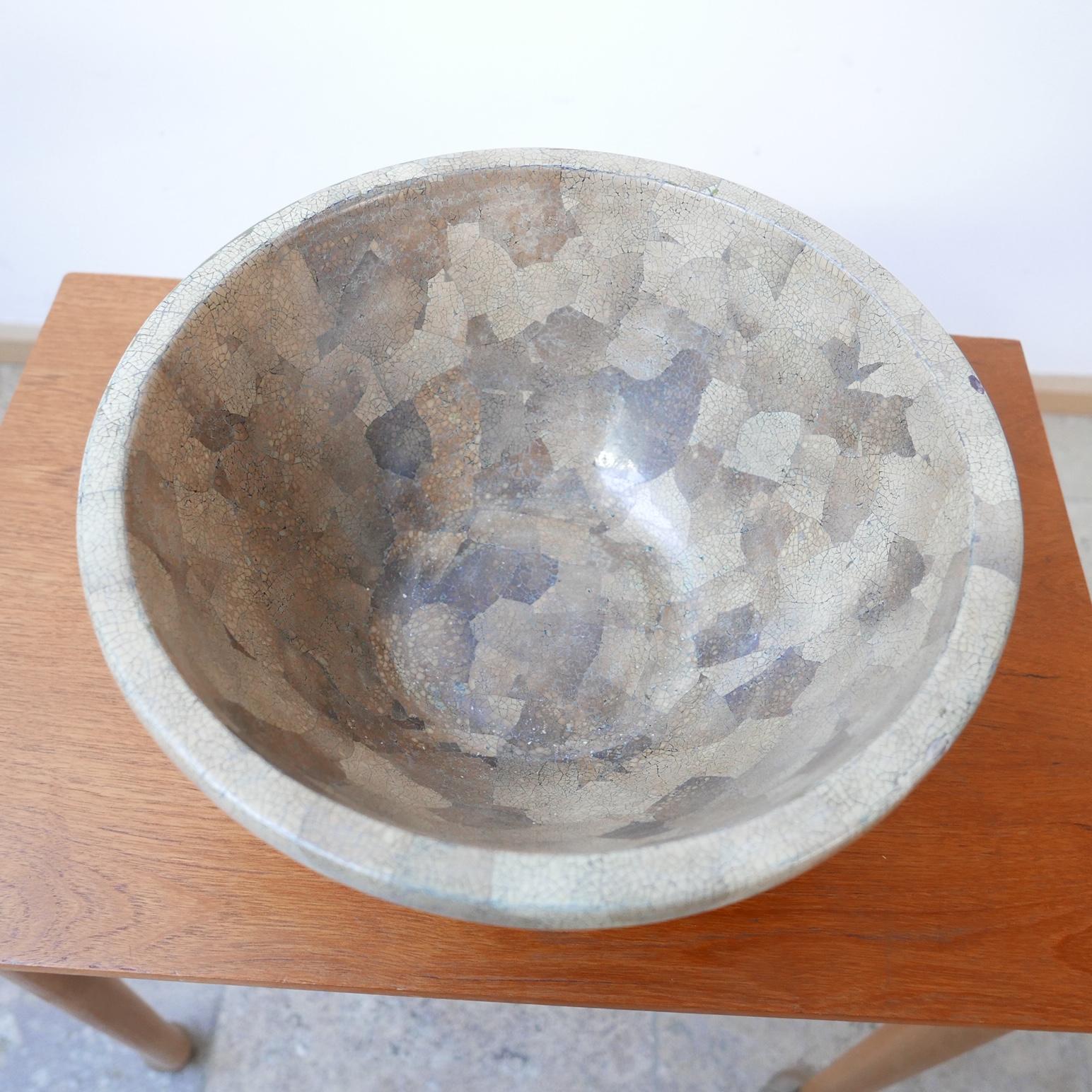 Tessellated Mid-Century English Ceramic Bowl For Sale 1