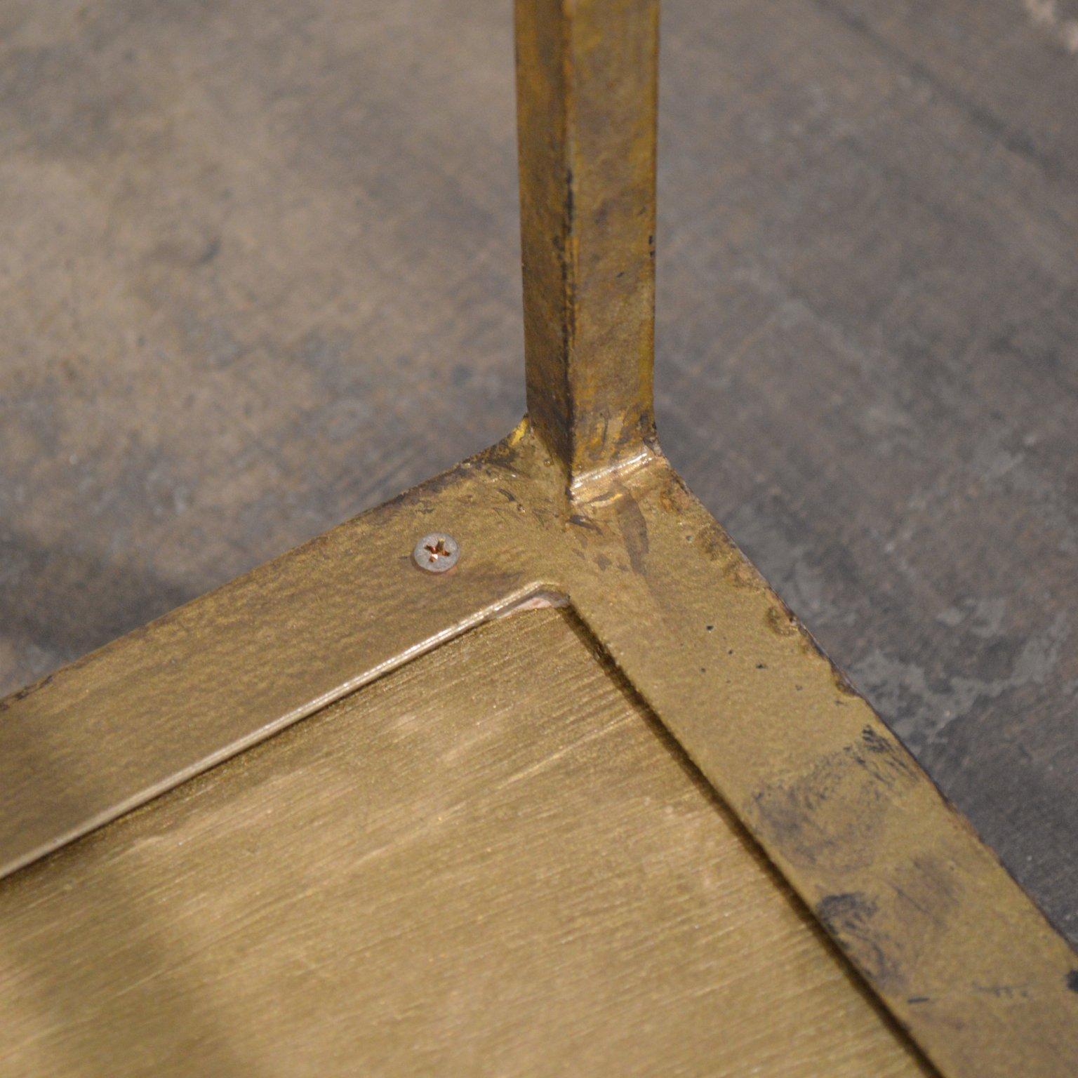 Mid-Century Tessellated Pen Shell Coffee Table on Gilded Iron Base 3