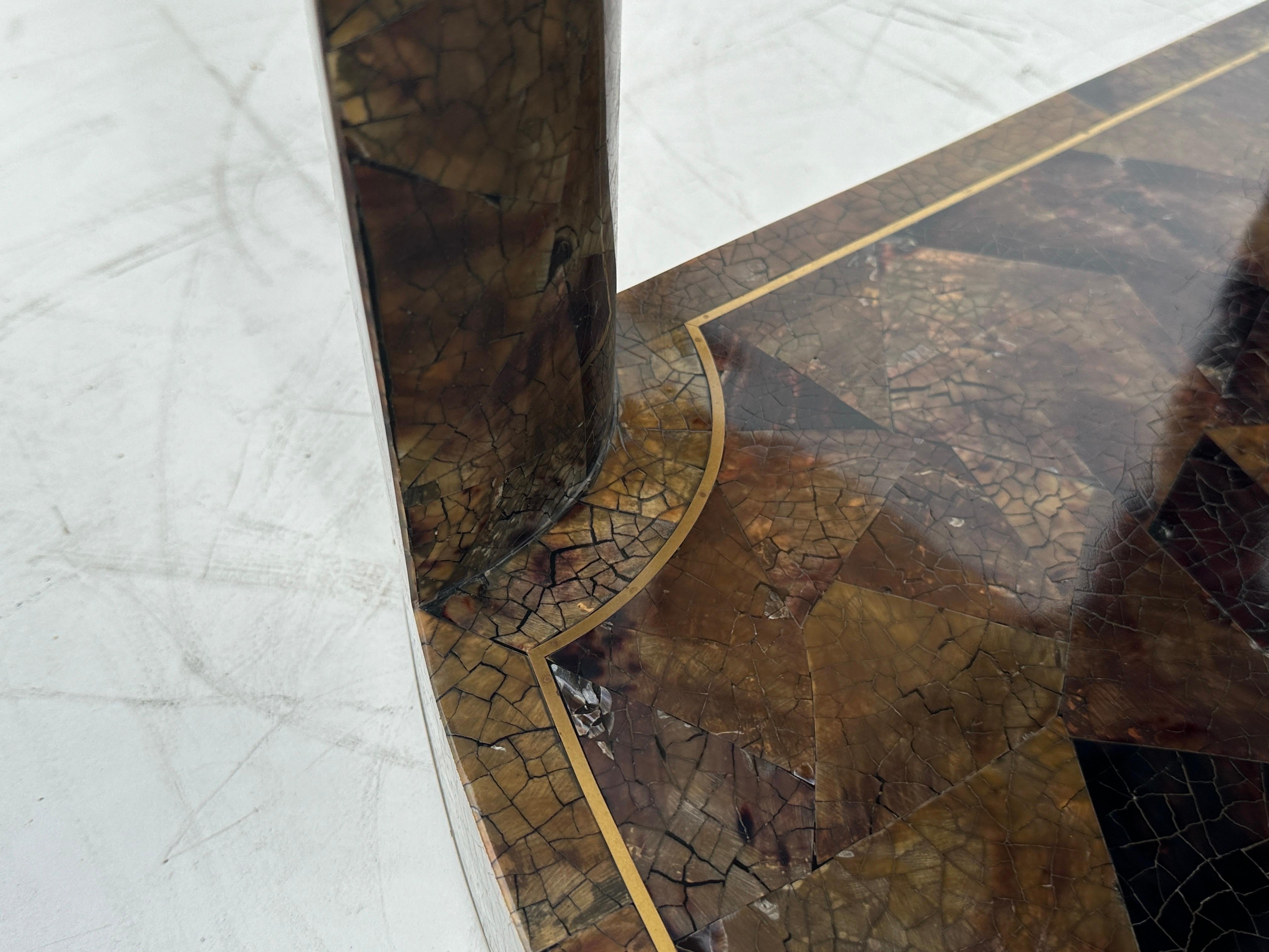 Tessellated Pen Shell Side Table For Sale 4