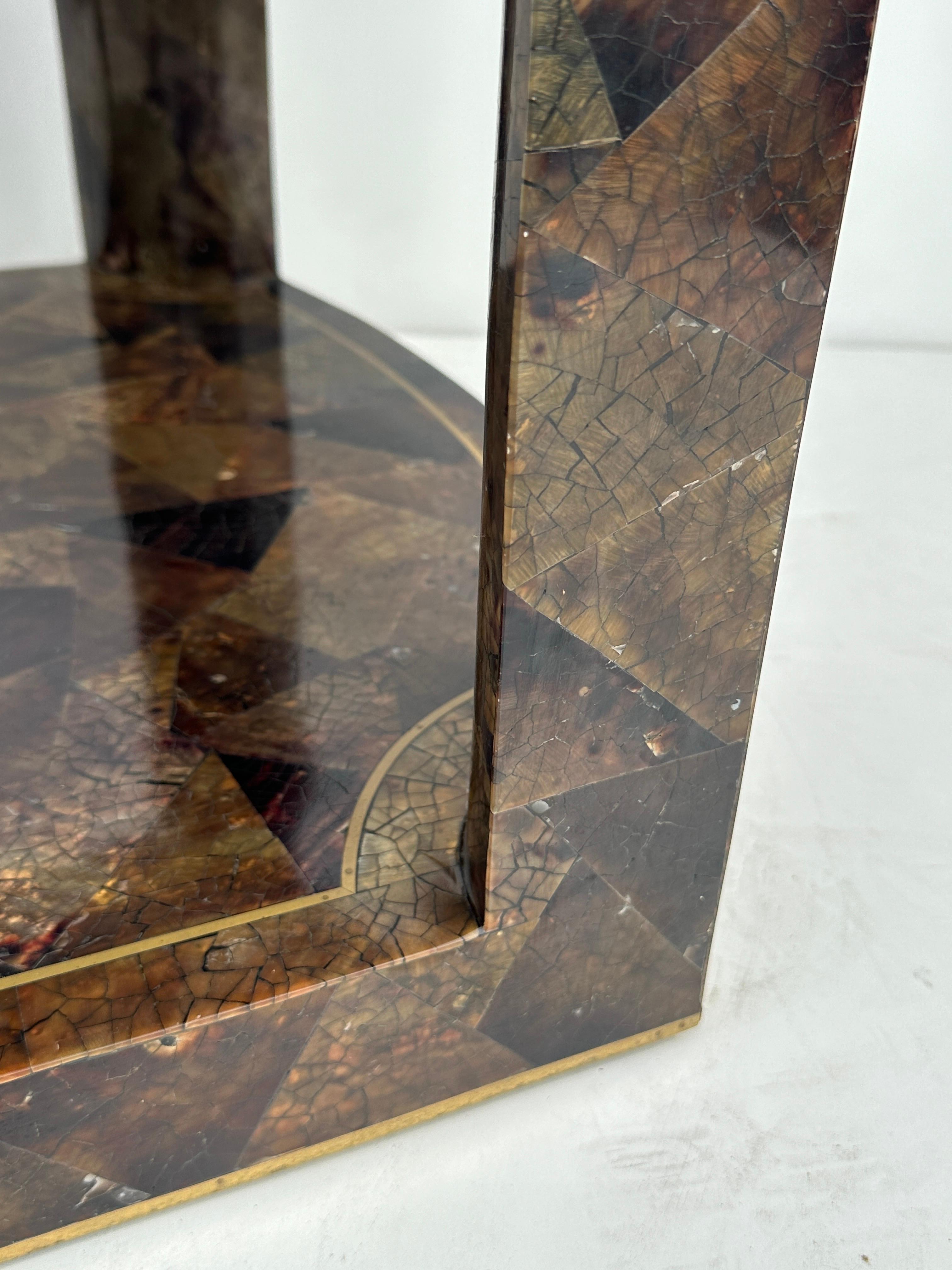 Tessellated Pen Shell Side Table For Sale 5
