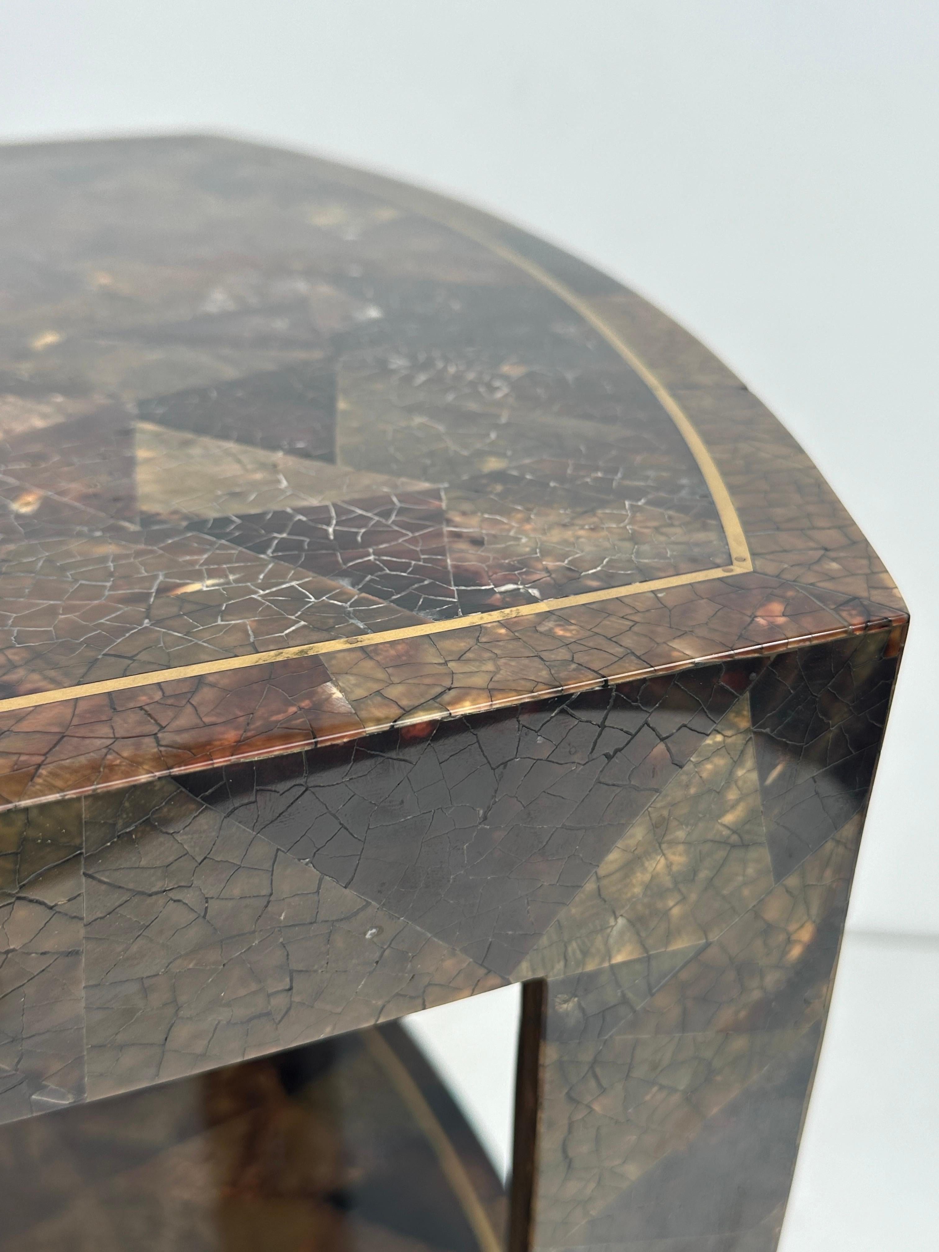 Tessellated Pen Shell Side Table For Sale 6