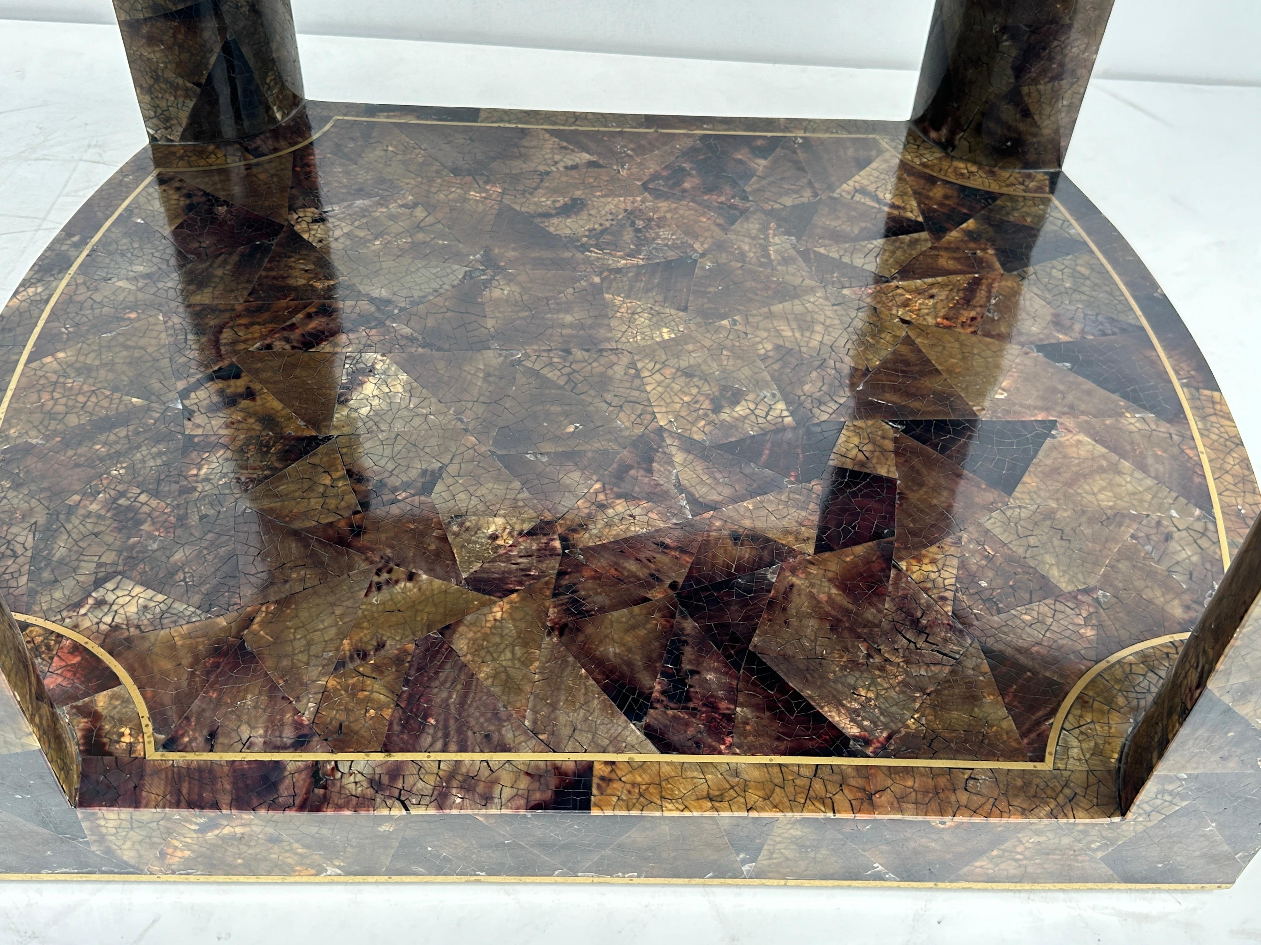 Tessellated Pen Shell Side Table For Sale 9