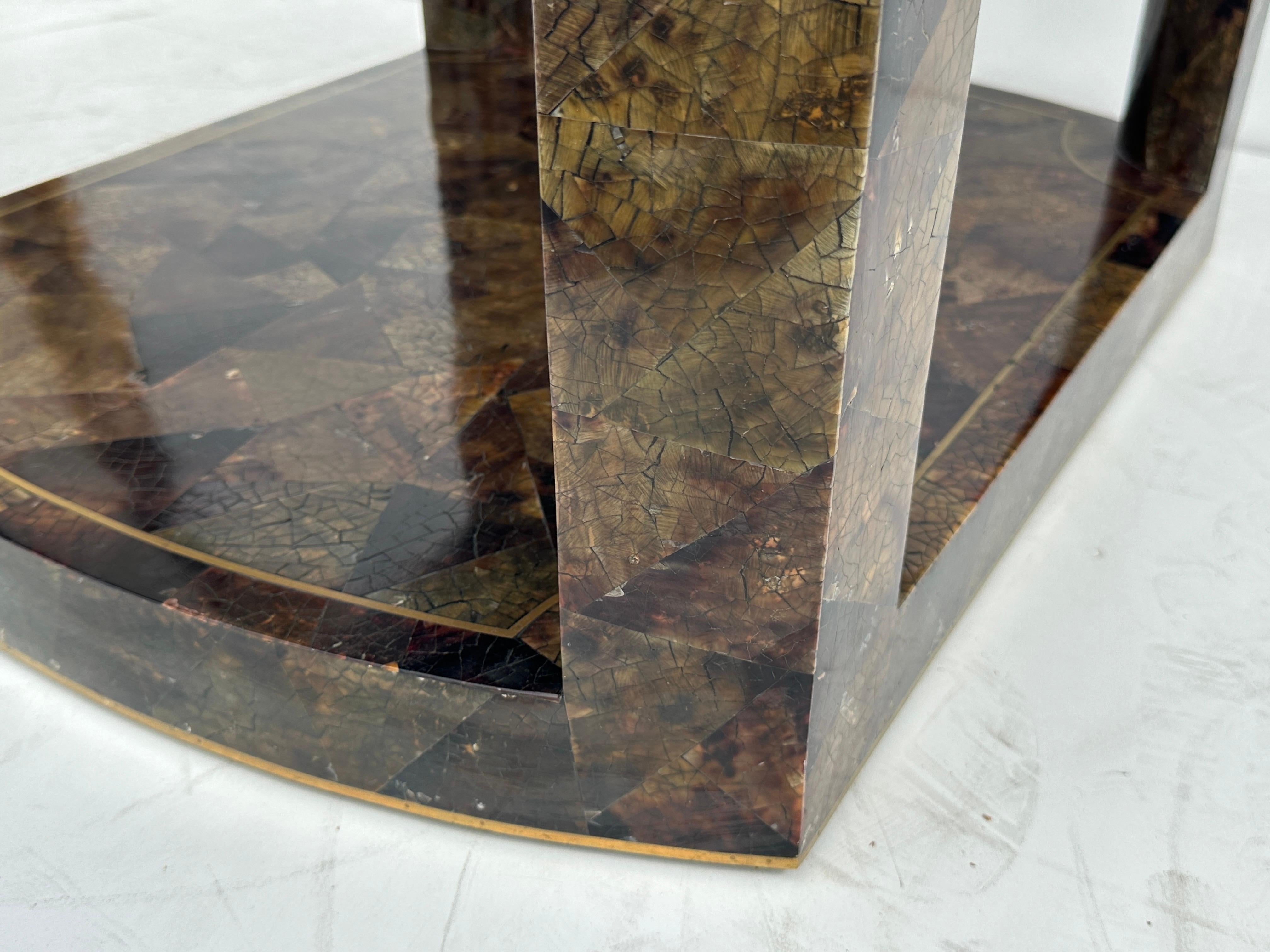 Tessellated Pen Shell Side Table For Sale 2