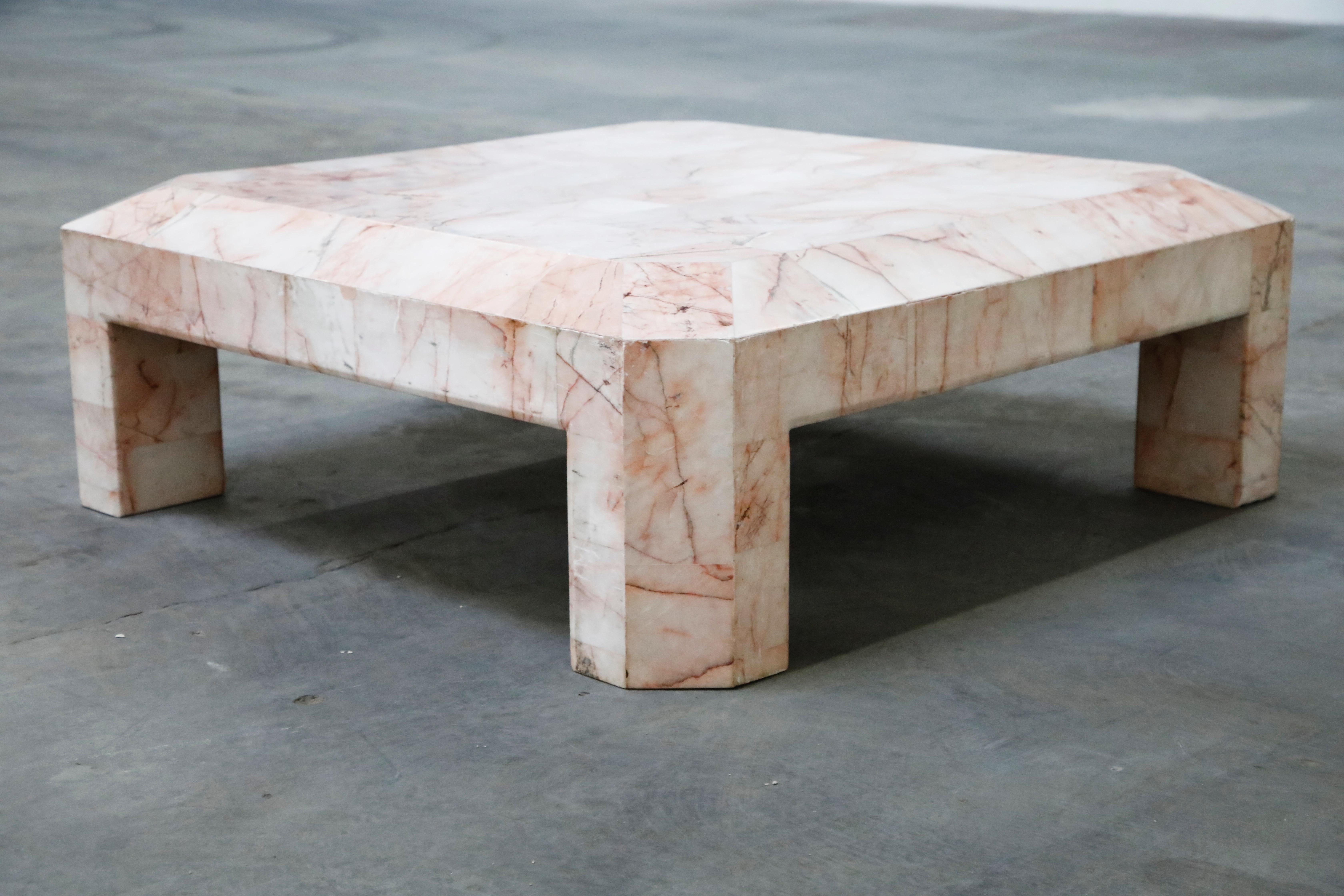 pink onyx table