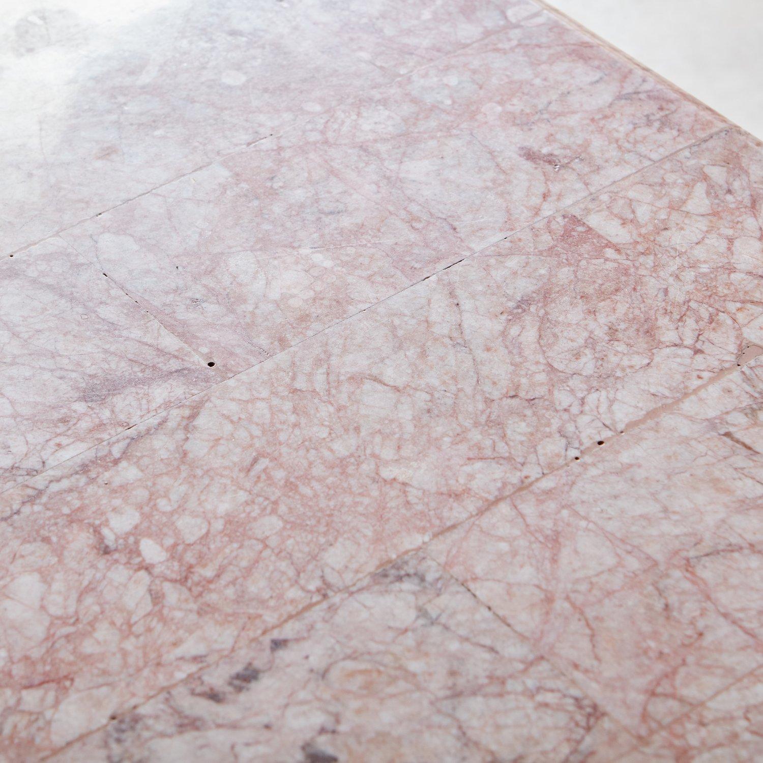 Tessellated Pink Spider Marble Coffee Table 7