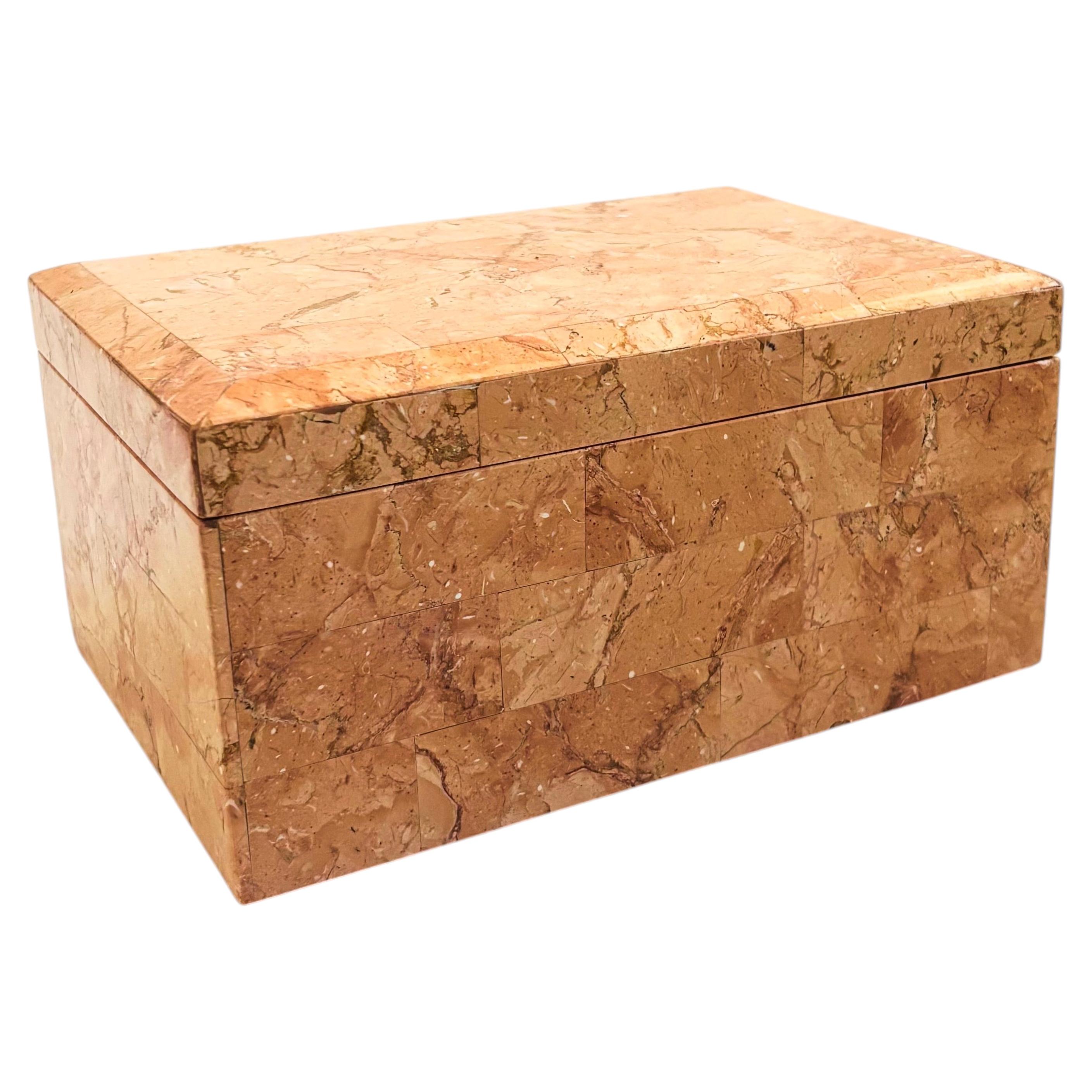 Tessellated Pink Stone Box