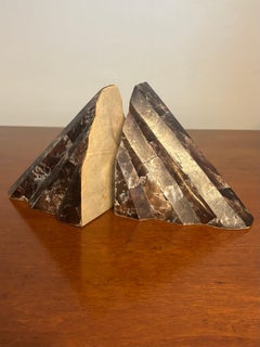 Tessellated Shell Bookends in the Style of Maitland-Smith, Late 20th Century