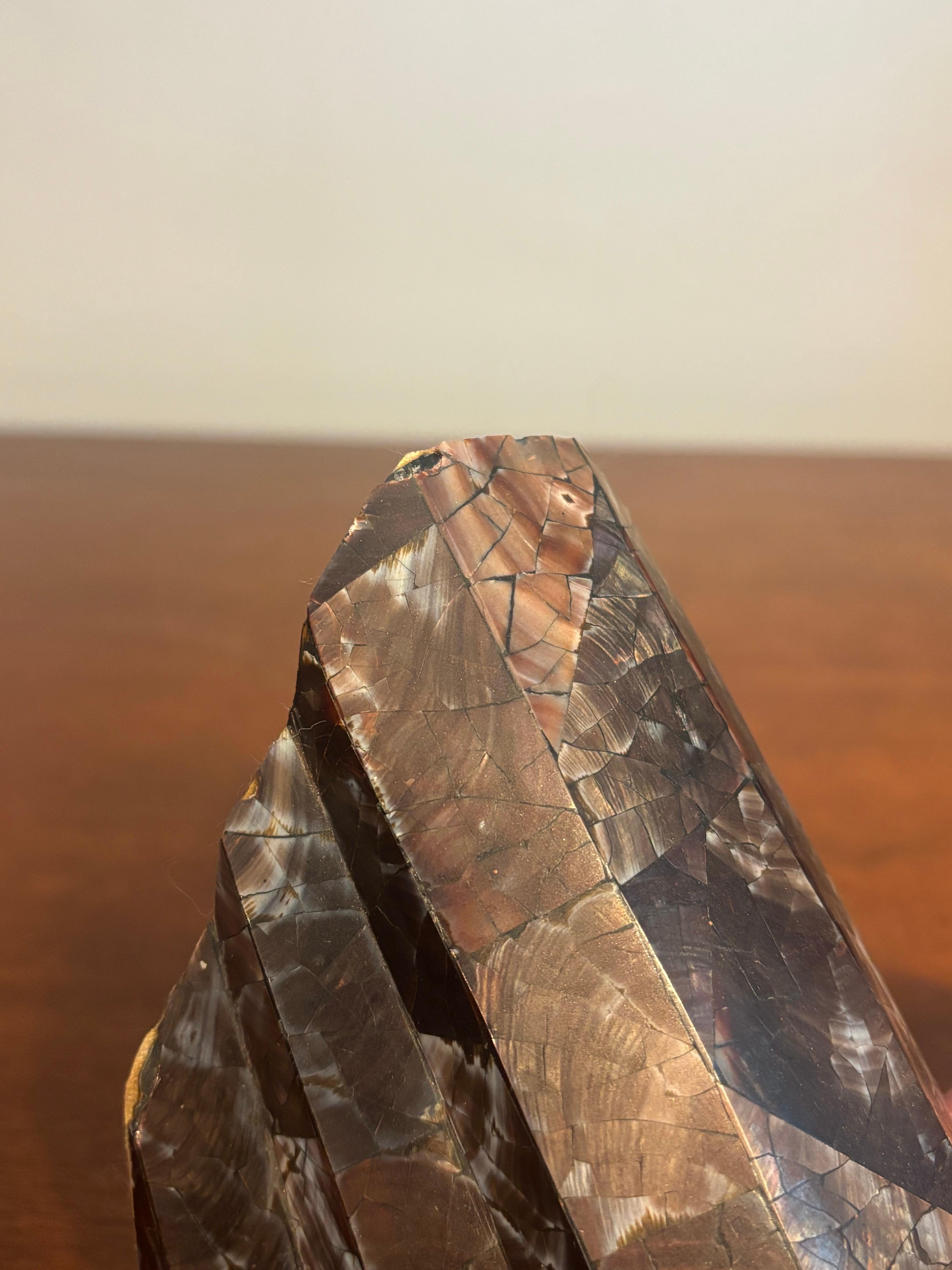 Serre-livres en coquillages tessellés dans le style de Maitland Smith, fin du 20e siècle en vente 1