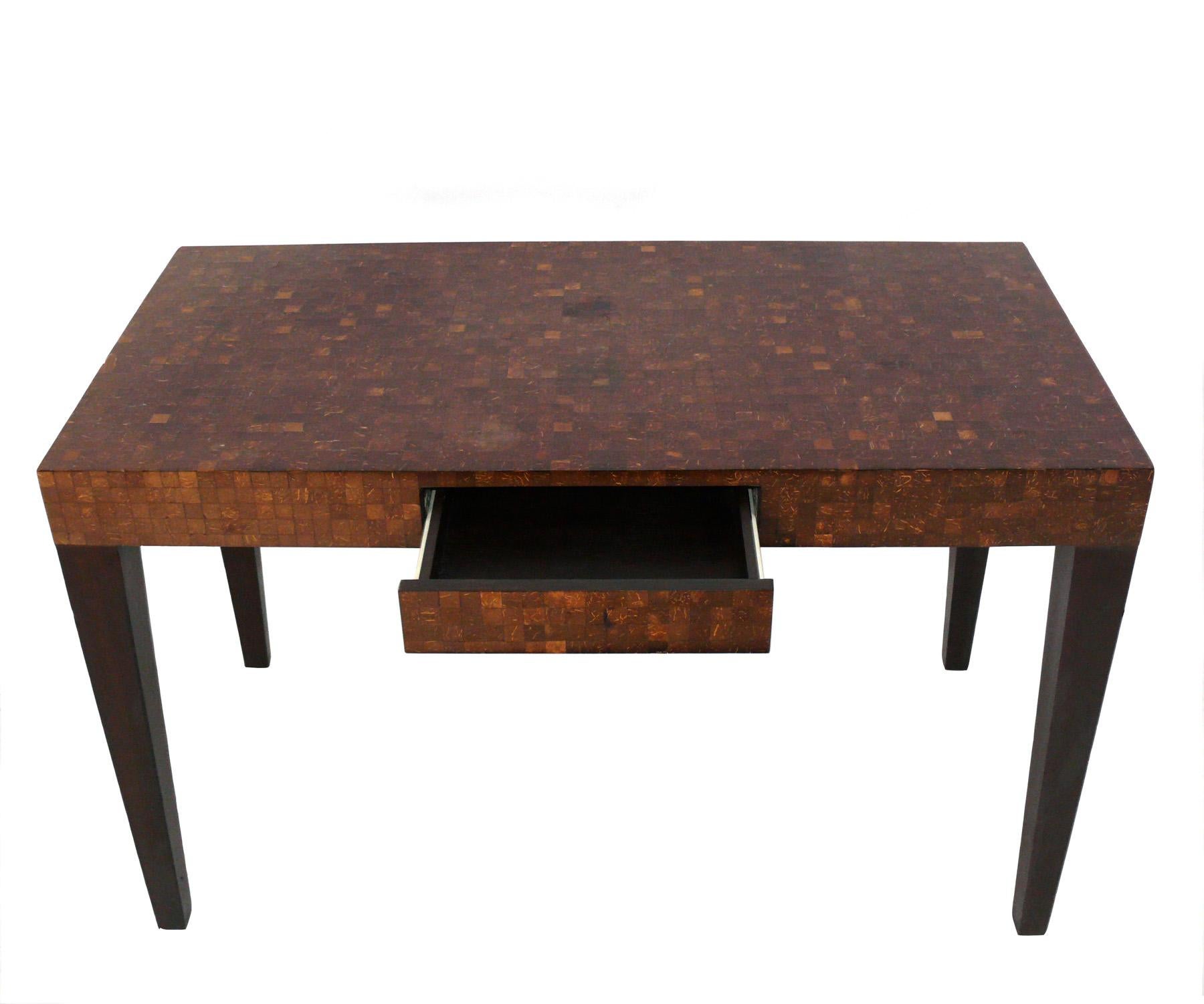 Mid-Century Modern Tessellated Shell Desk attributed to Enrique Garcel For Sale