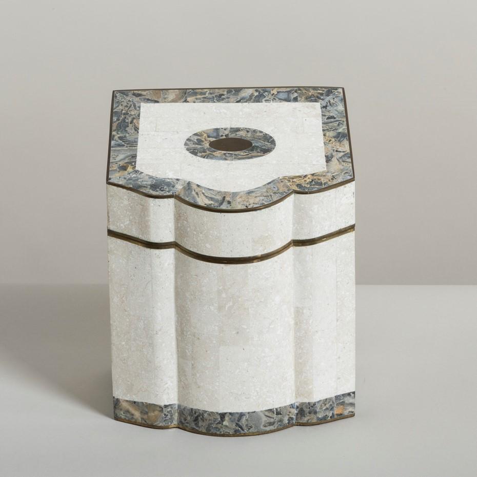 Late 20th Century Tessellated Stone and Marble Veneered Box by Maitland-Smith, 1980s For Sale