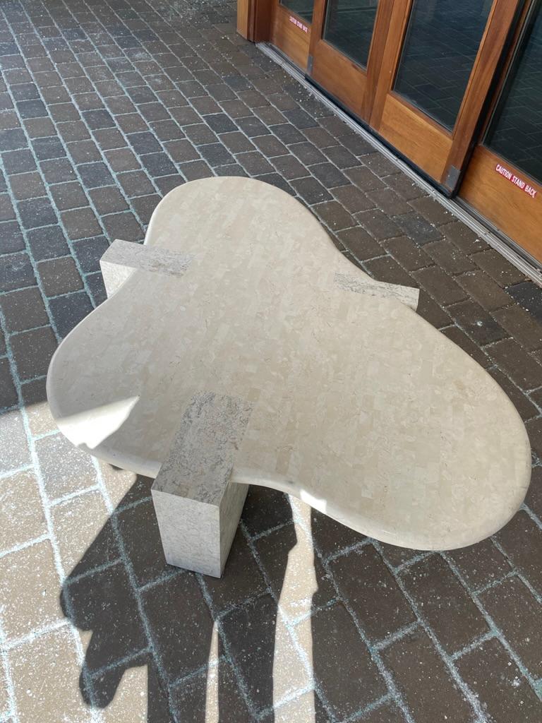 Modern Tessellated Stone Biomorphic Coffee Table, by Maitland Smith
