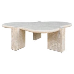 Tessellated Stone Biomorphic Coffee Table, by Maitland Smith