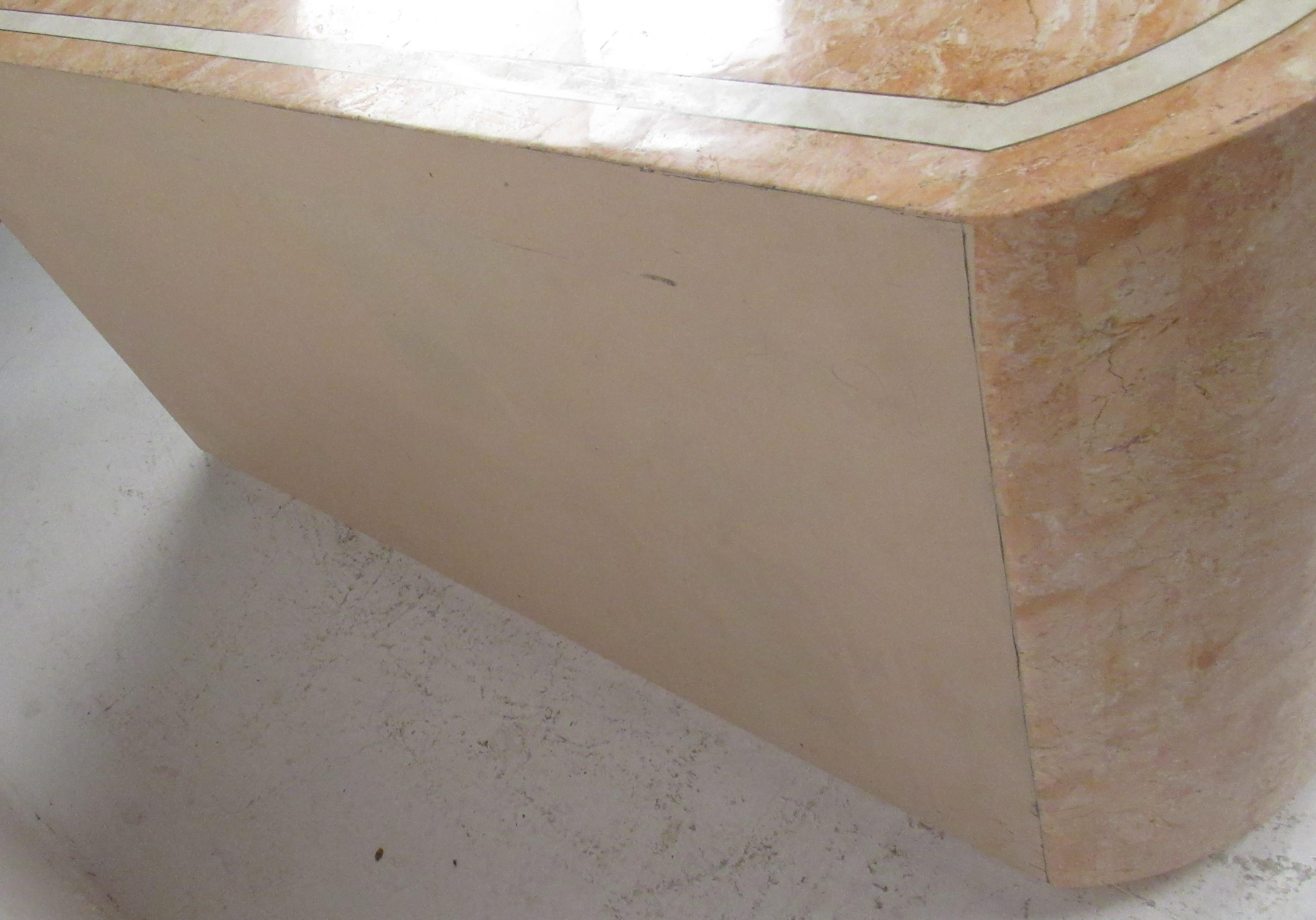 Tessellated Stone Buffet in the Manner of Maitland Smith For Sale 1