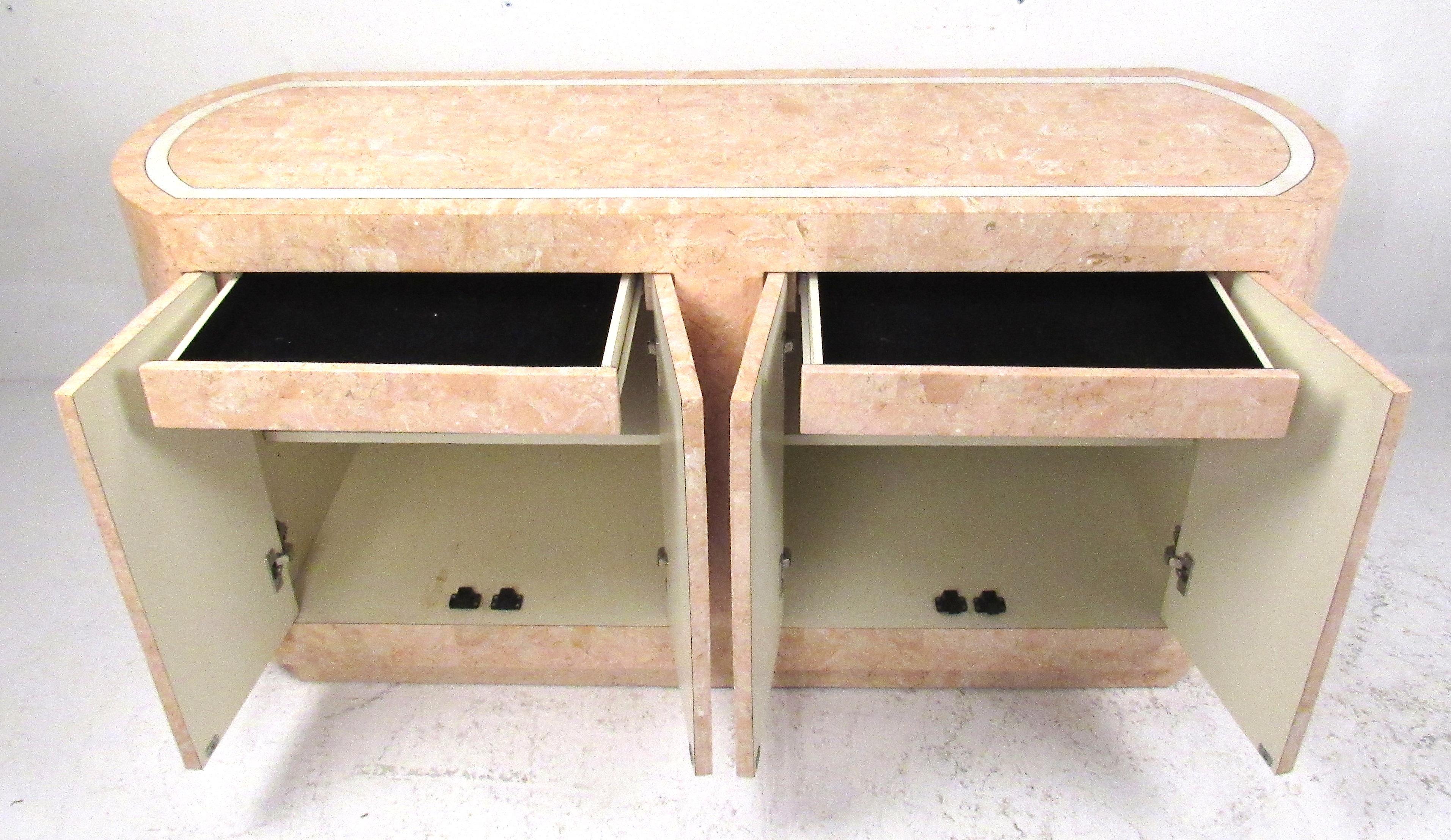 American Tessellated Stone Buffet in the Manner of Maitland Smith
