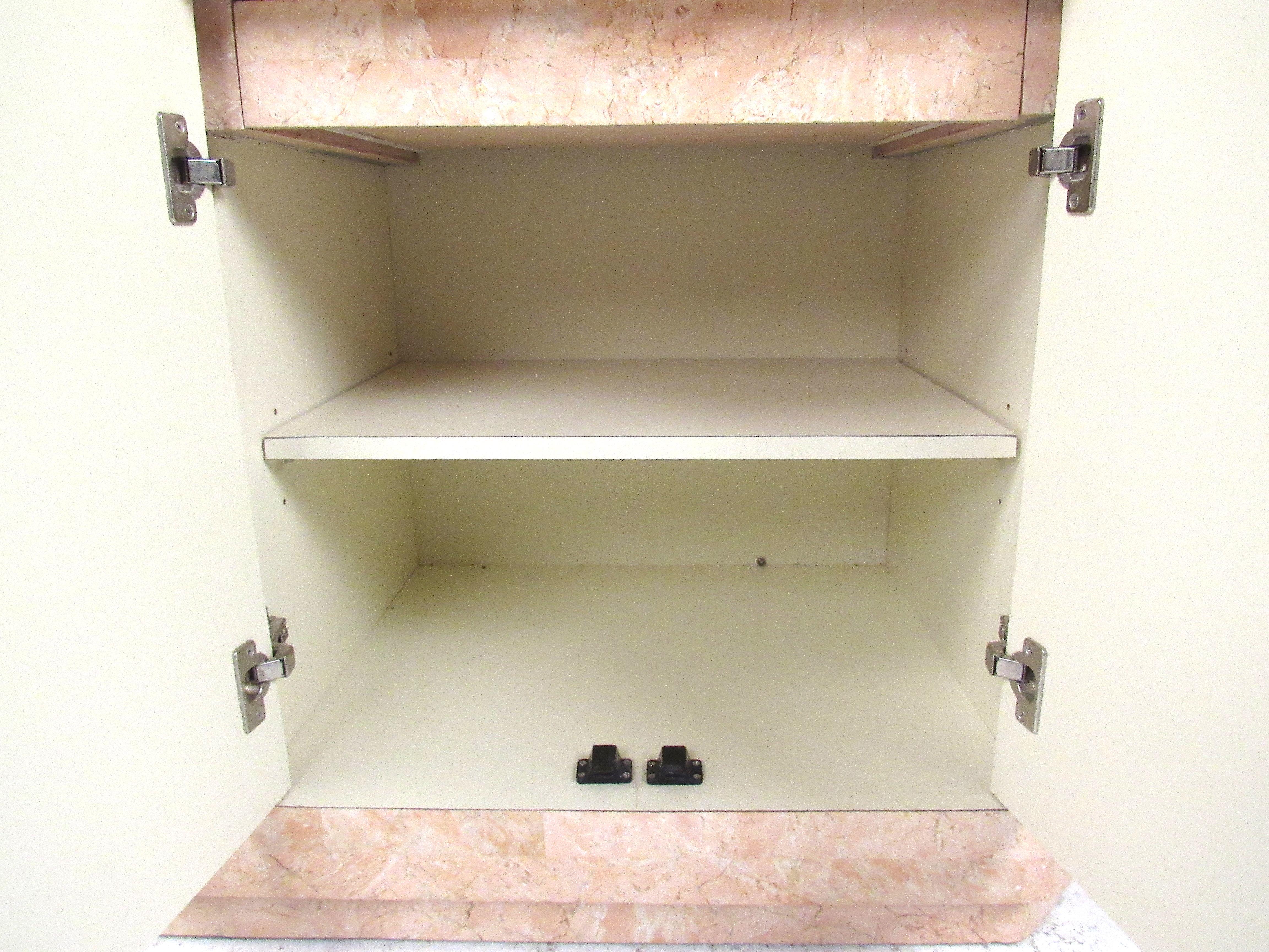Tessellated Stone Buffet in the Manner of Maitland Smith In Good Condition In Brooklyn, NY