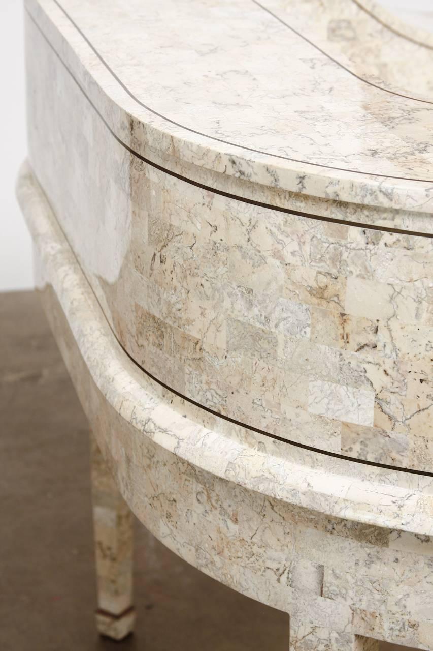 Tessellated Stone Carlton House Desk by Maitland-Smith 1