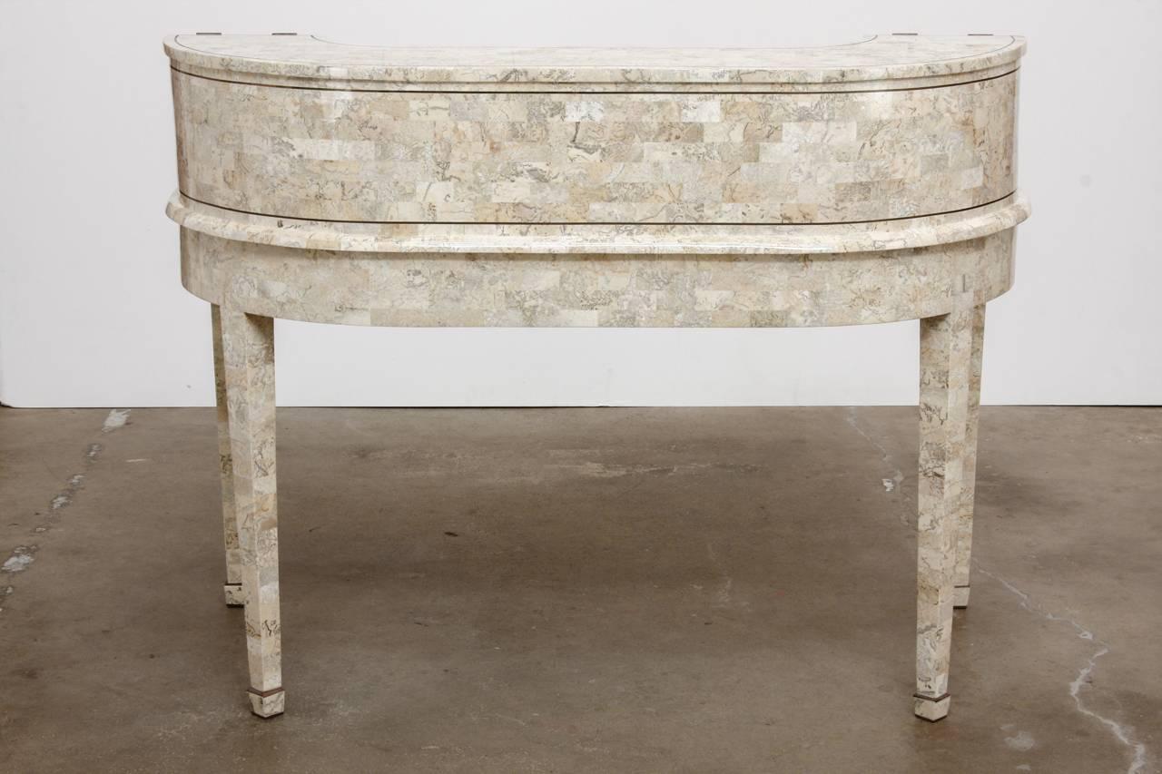 Tessellated Stone Carlton House Desk by Maitland-Smith 4