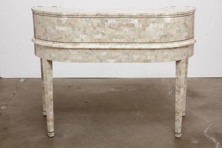 Tessellated Stone Carlton House Desk by Maitland-Smith For Sale 7