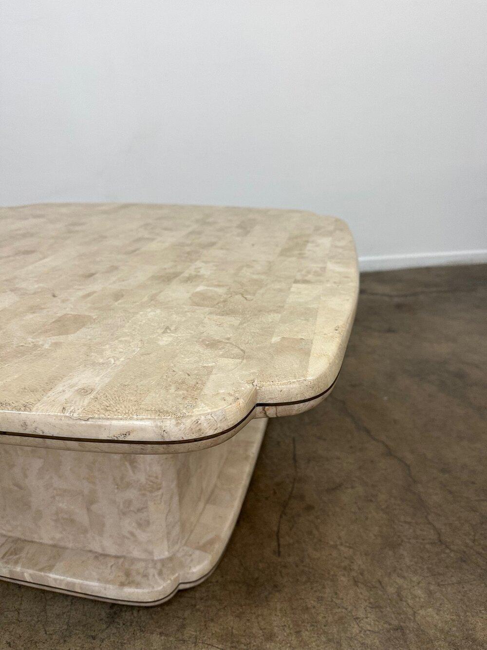 Mid-Century Modern Tessellated Stone Coffee Table