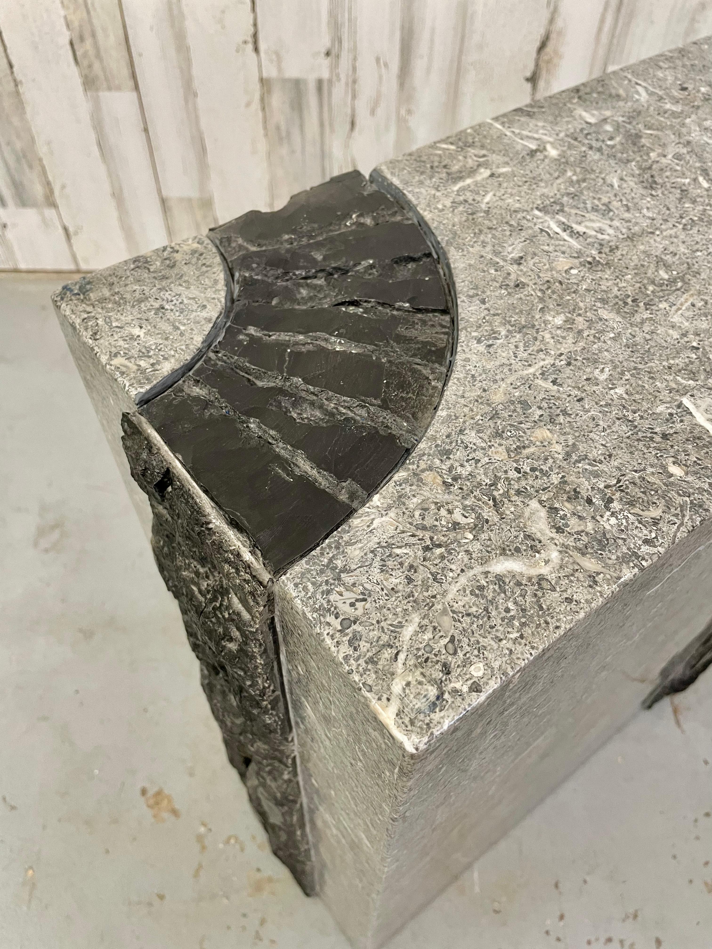 Tessellated Stone Console For Sale 5