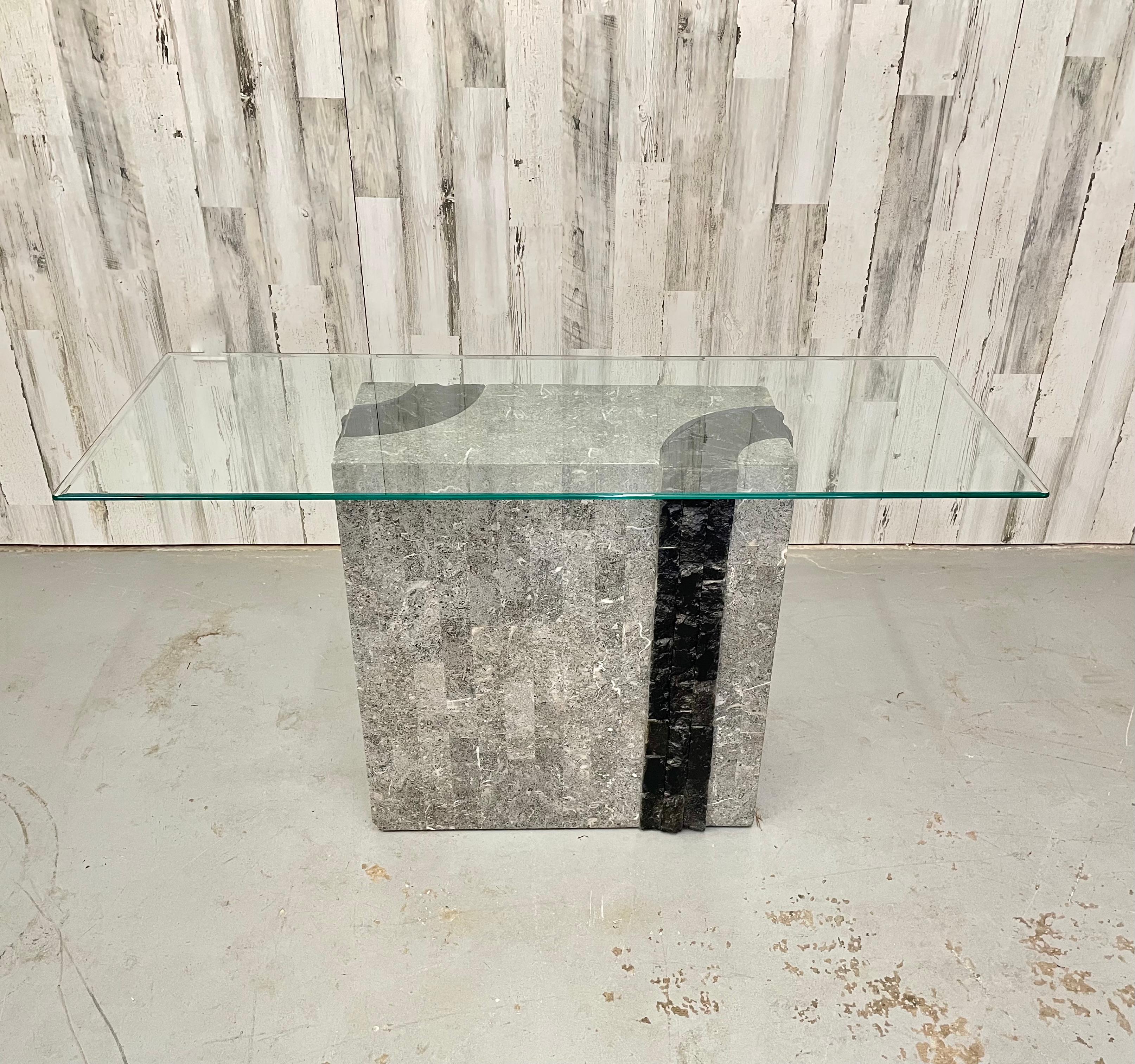 Tessellated Stone Console For Sale 8