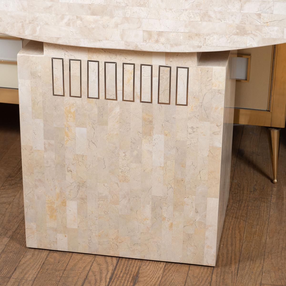 Mid-Century Modern Tessellated stone console  For Sale