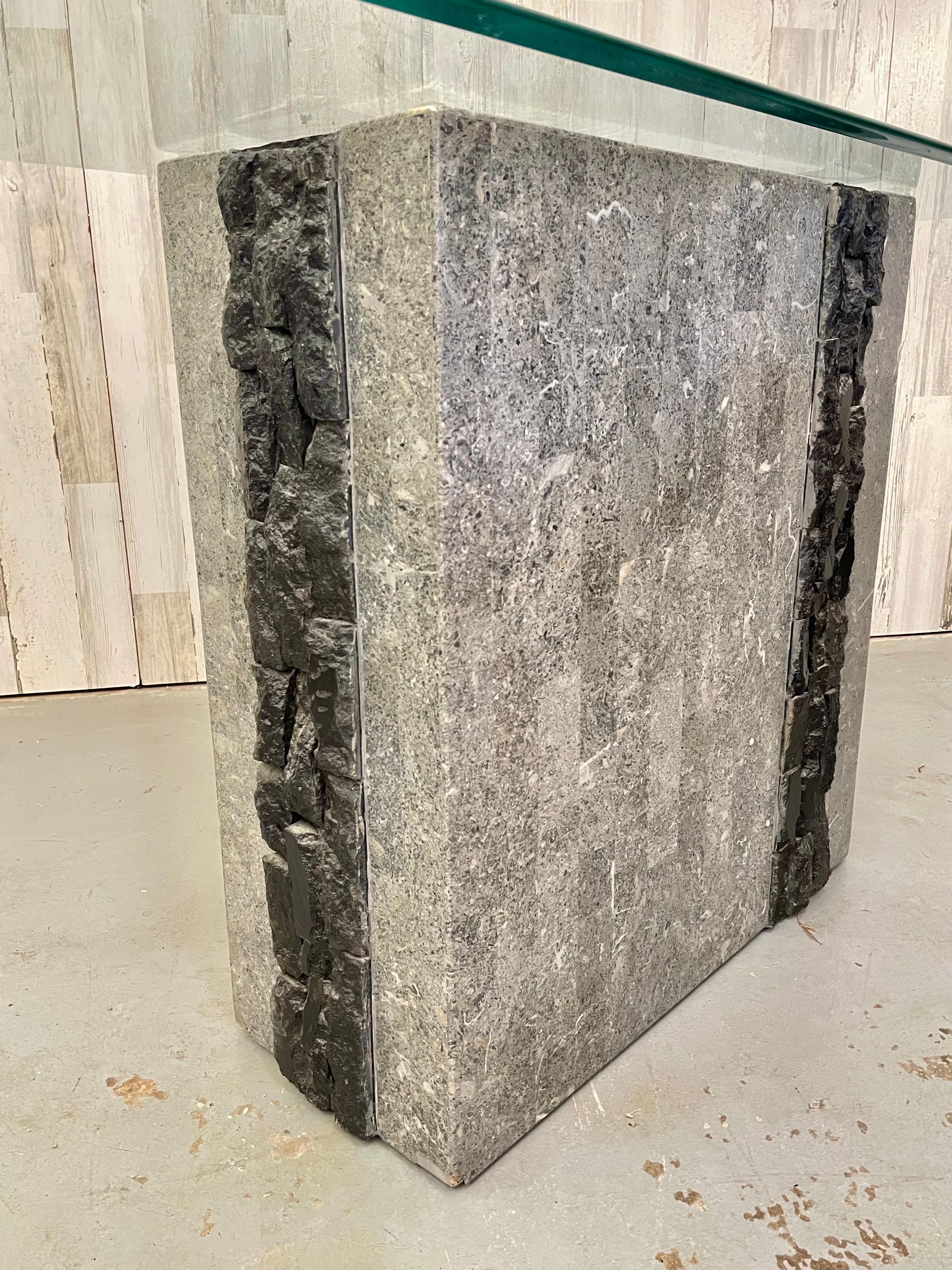 Tessellated Stone Console In Good Condition For Sale In Denton, TX